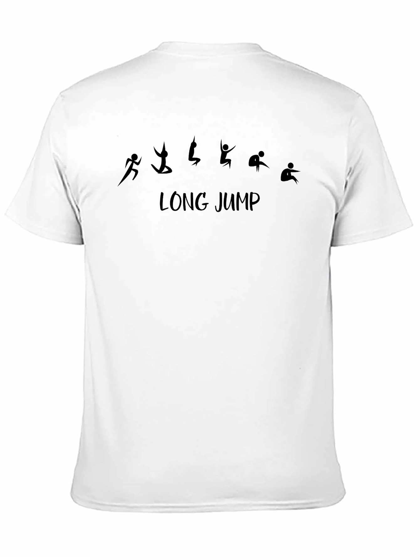 Long Jump T-Shirt Sporty Design Athletic Tee