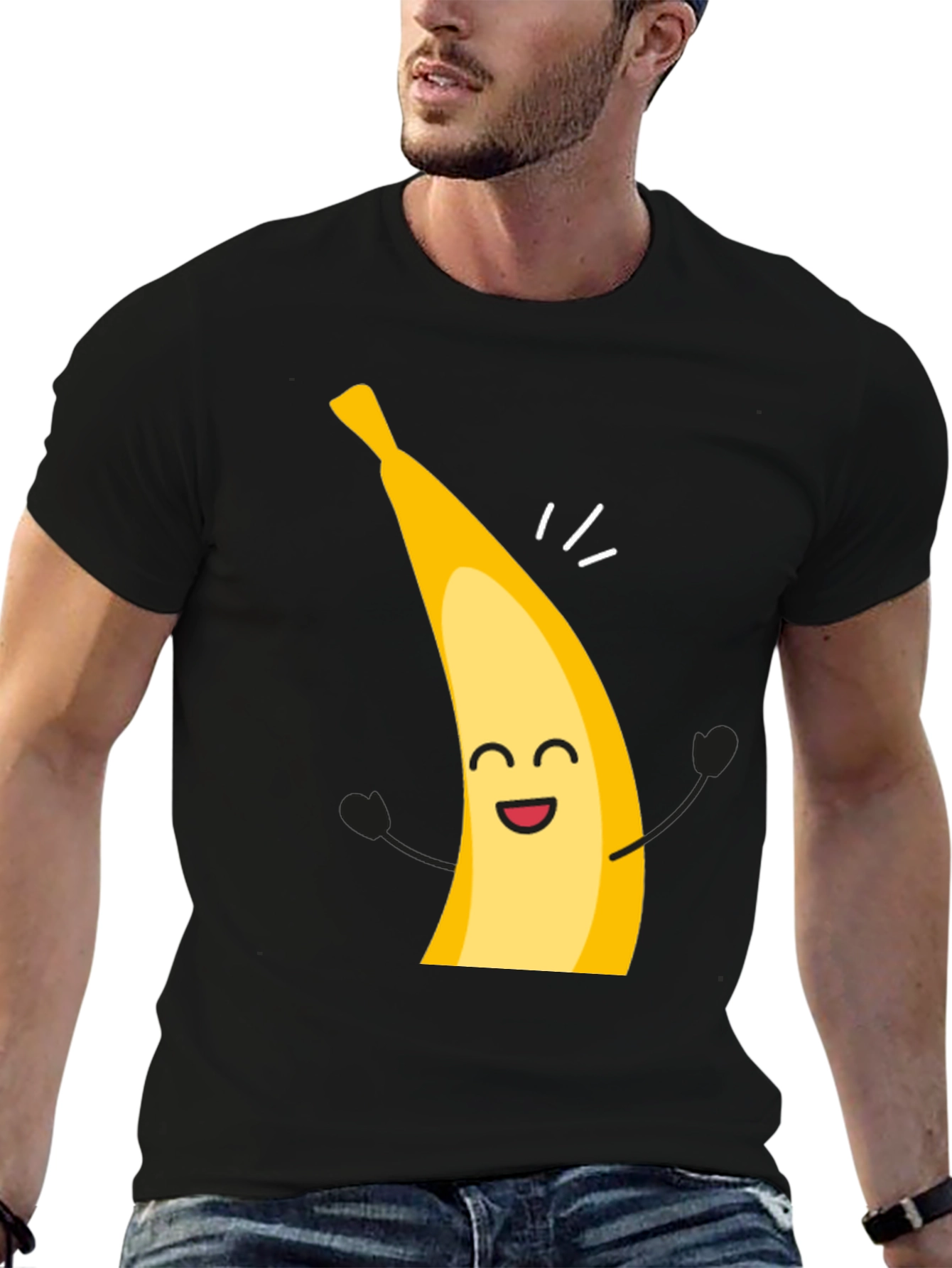 Funny Banana Cartoon Graphic T-Shirt
