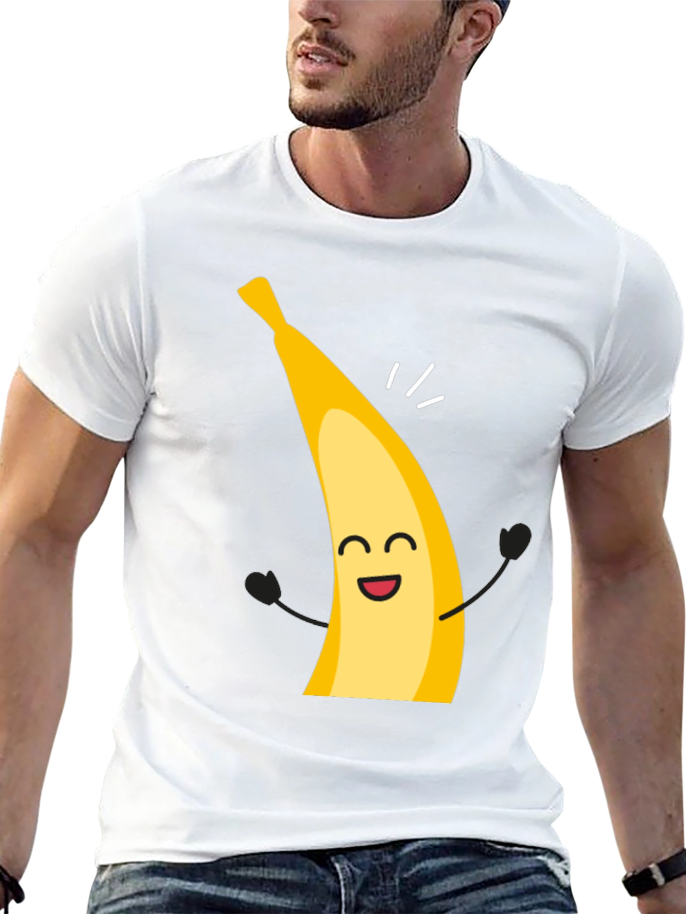Funny Banana Cartoon Graphic T-Shirt