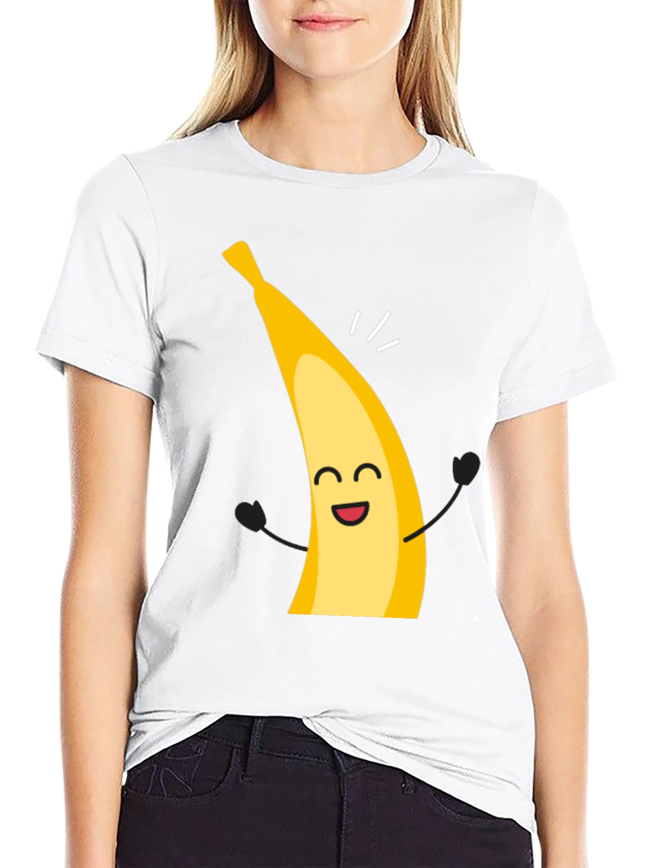 Funny Banana Cartoon Graphic T-Shirt
