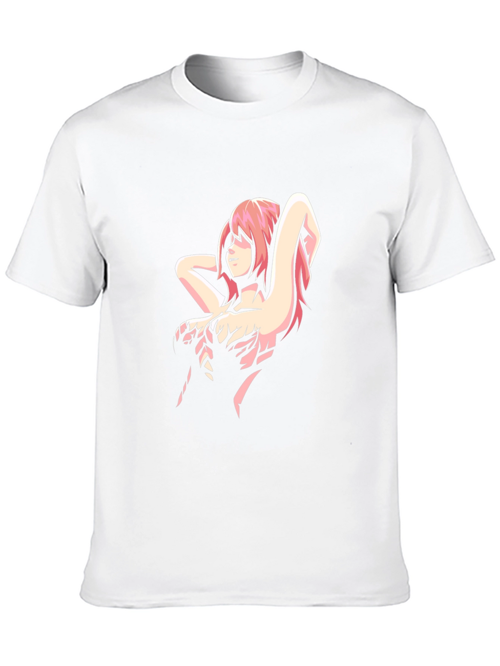 Anime Girl Graphic Black T-Shirt
