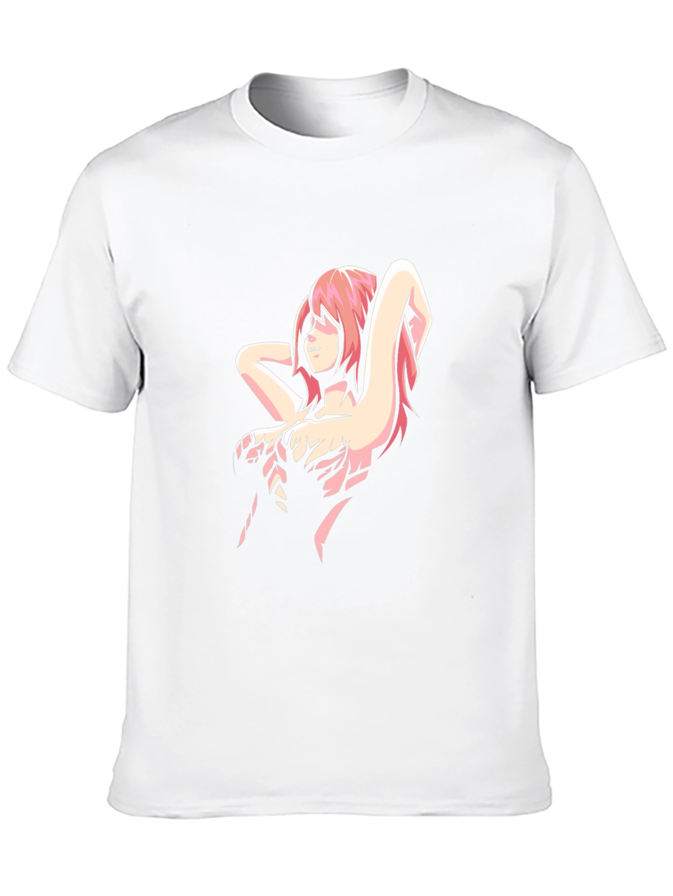 Anime Girl Graphic Black T-Shirt