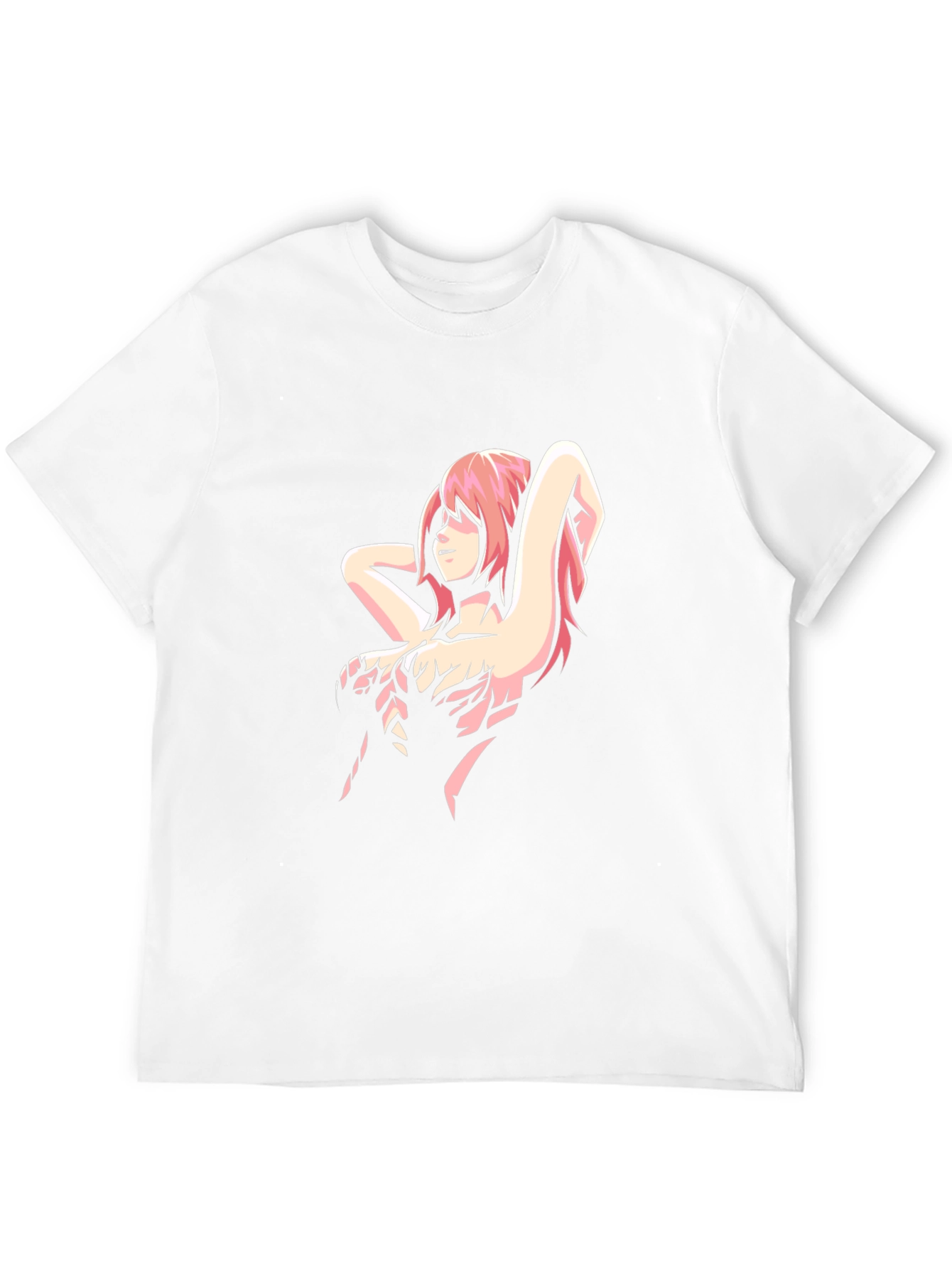 Anime Girl Graphic Black T-Shirt