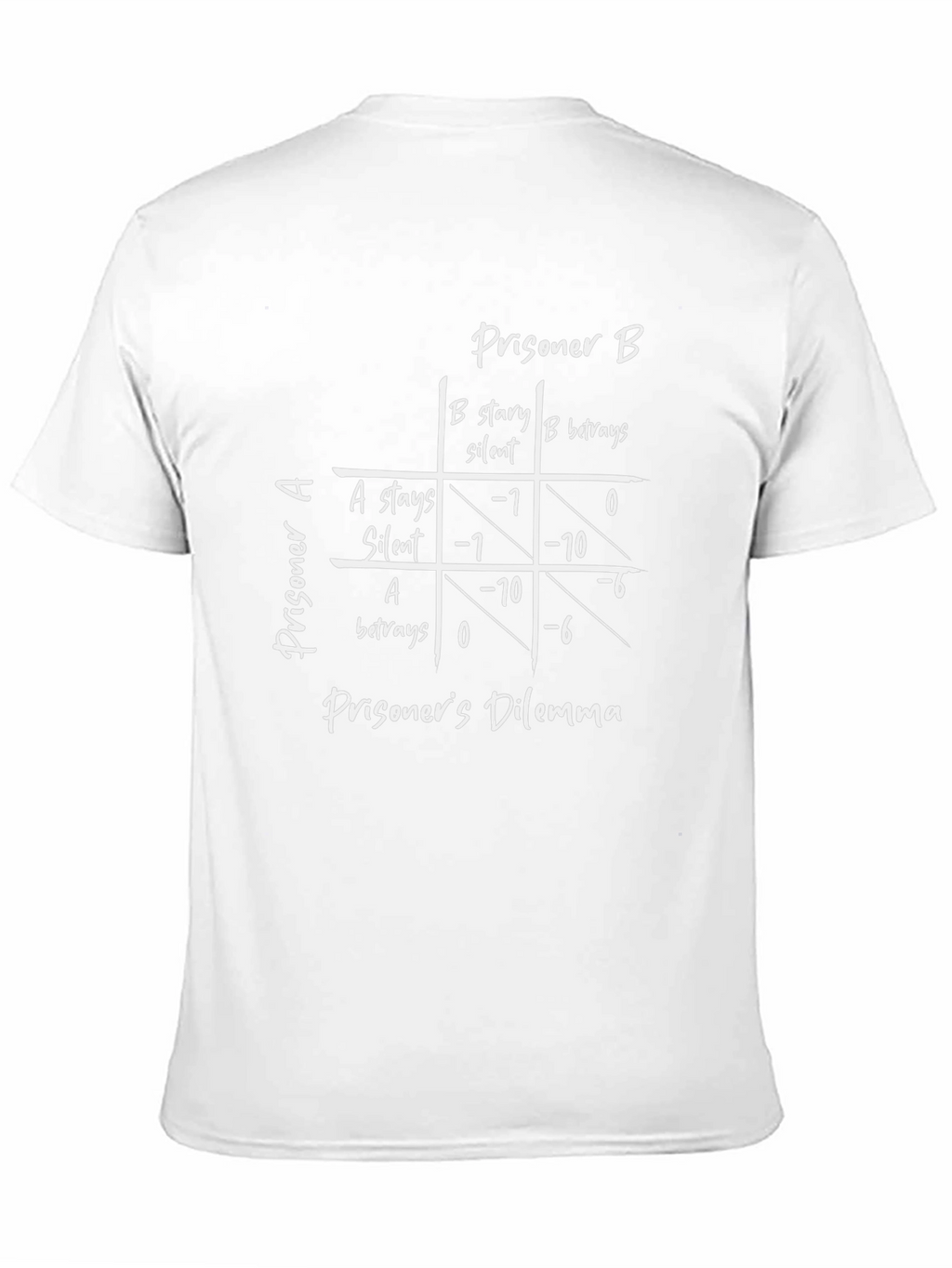 Prisoners Dilemma Graphic T-Shirt - Game Theory Tee