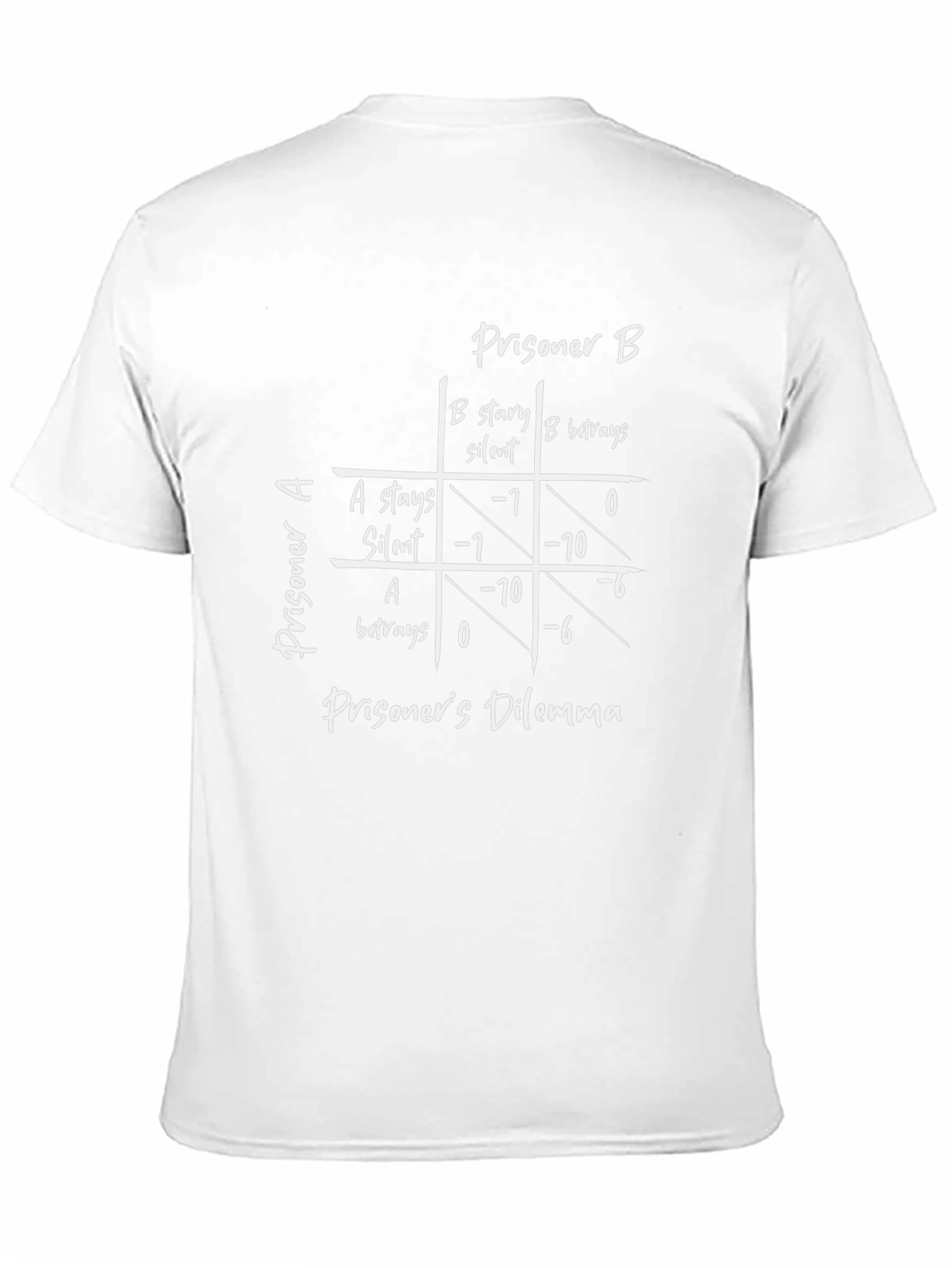 Prisoners Dilemma Graphic T-Shirt - Game Theory Tee