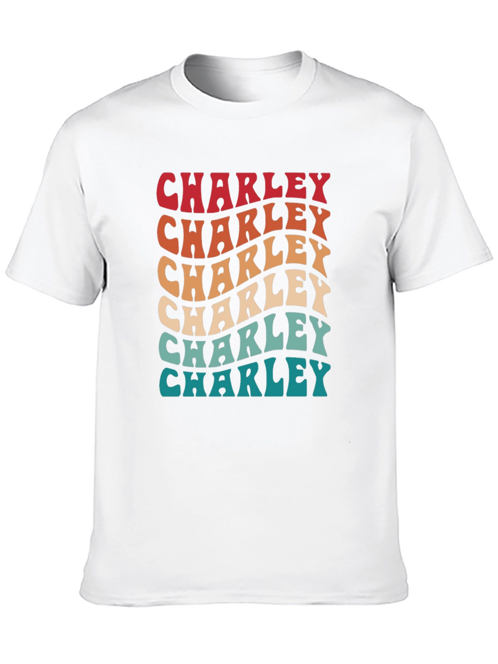 Retro Charley T-Shirt - Personalized Name Tee