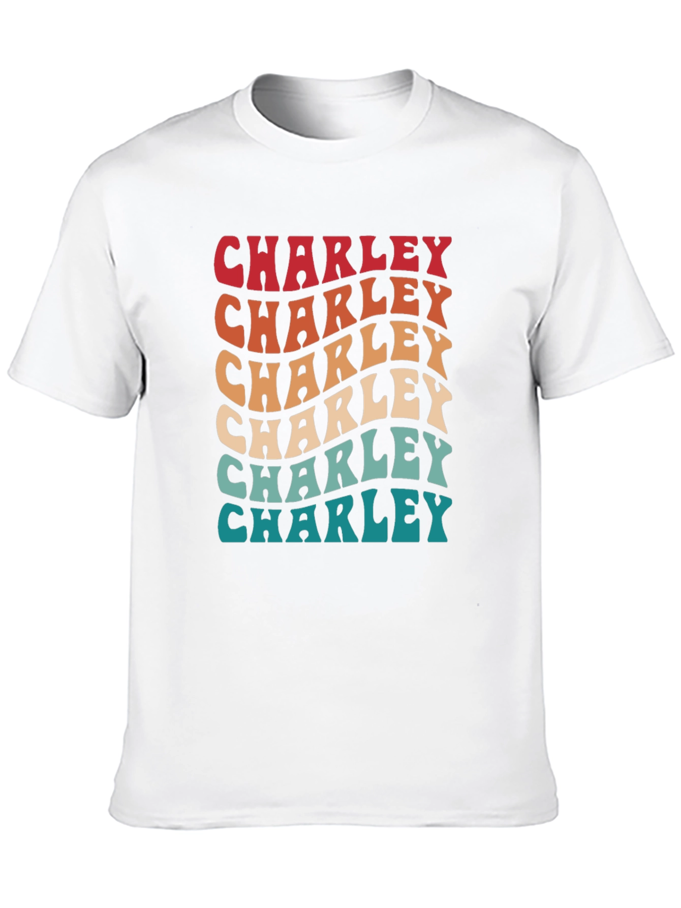 Retro Charley T-Shirt - Personalized Name Tee