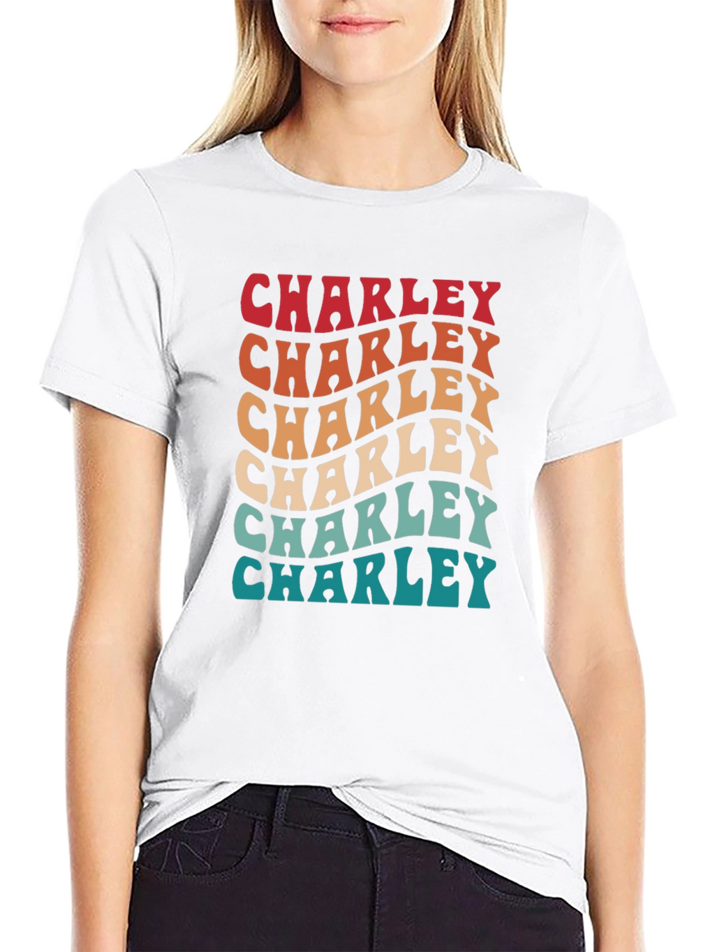 Retro Charley T-Shirt - Personalized Name Tee