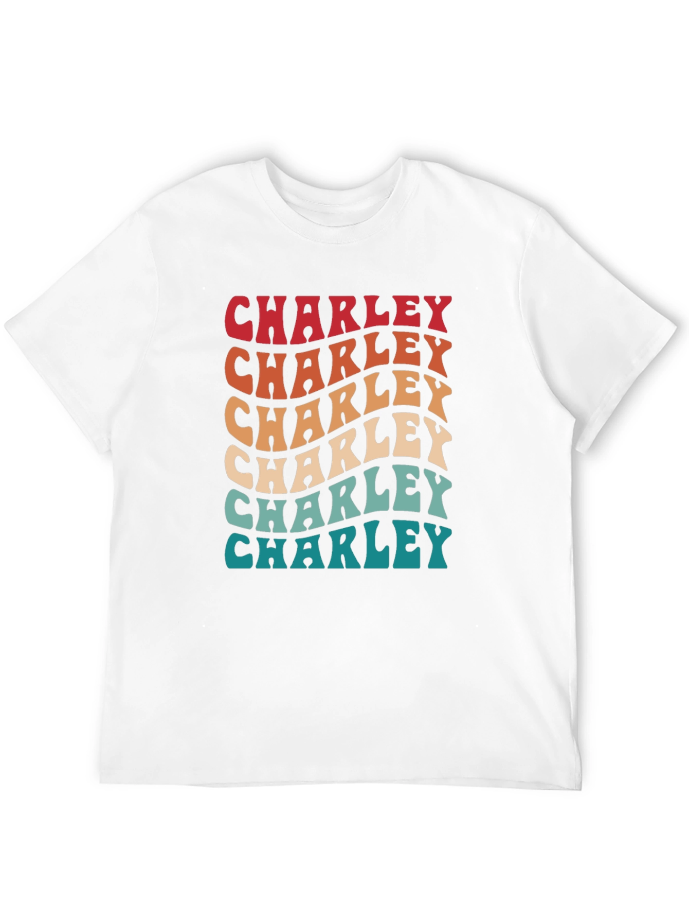 Retro Charley T-Shirt - Personalized Name Tee