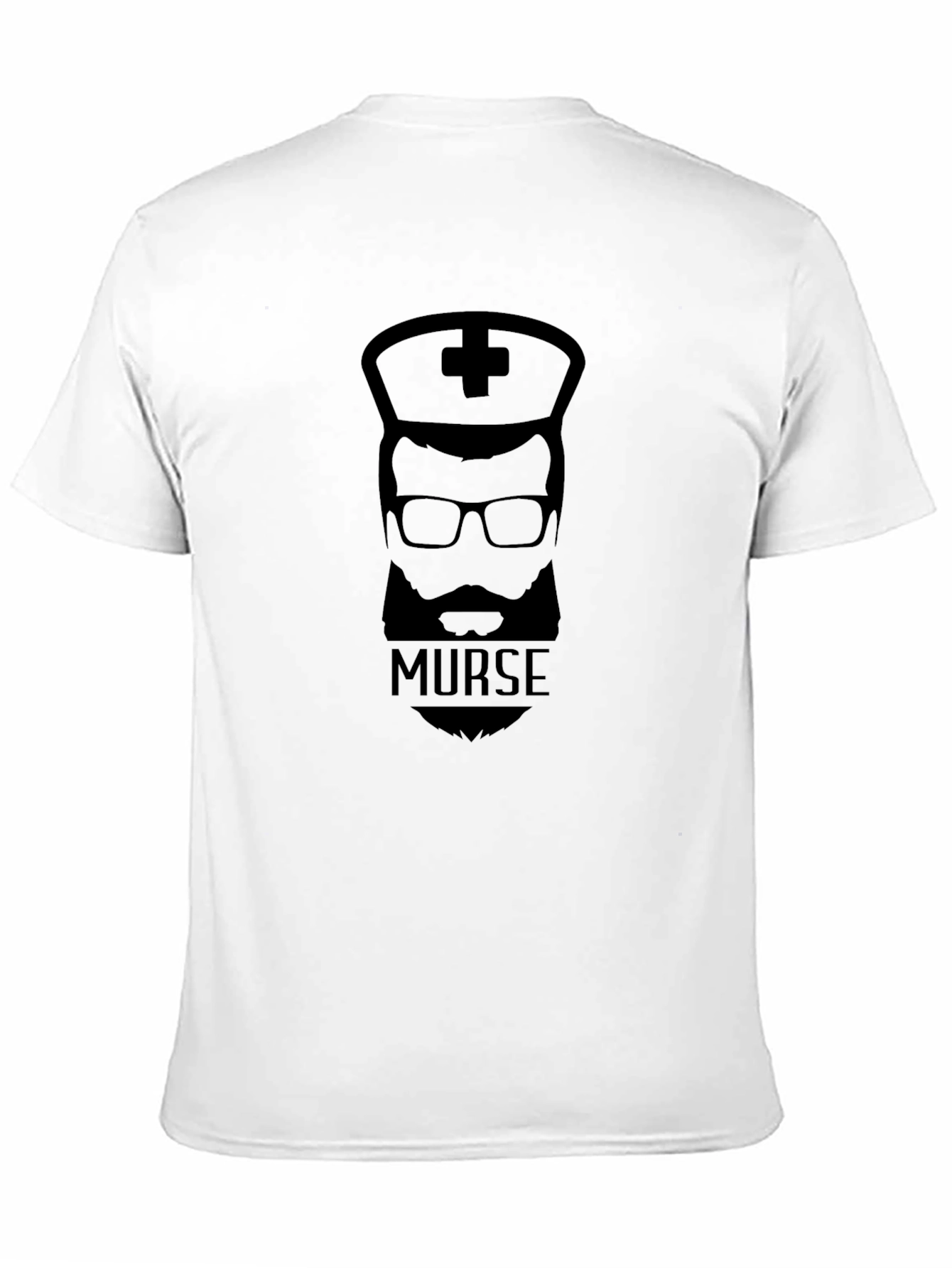Murse T-Shirt: Bearded Male Nurse Graphic Tee