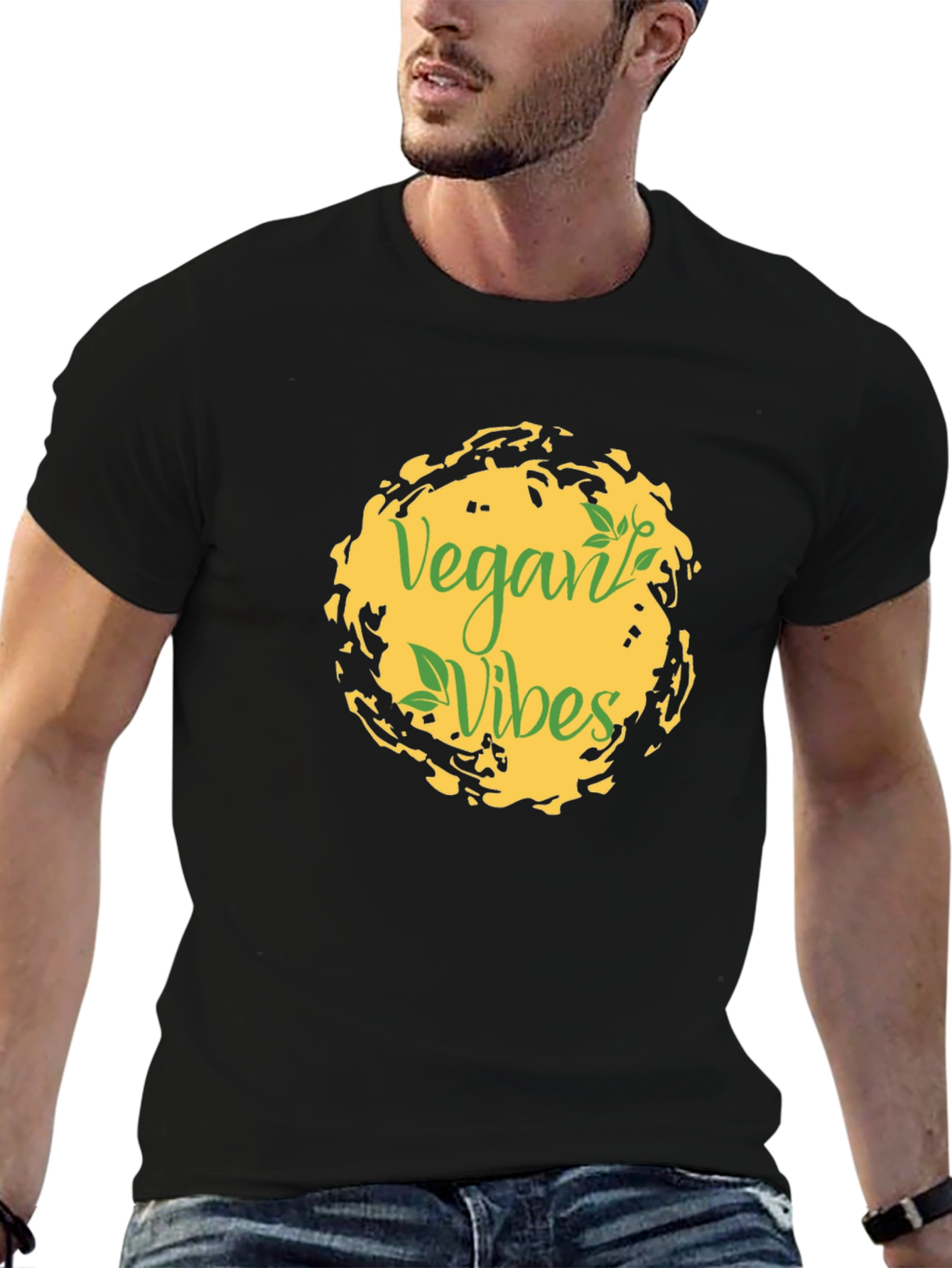 Vegan Vibes Black T-Shirt