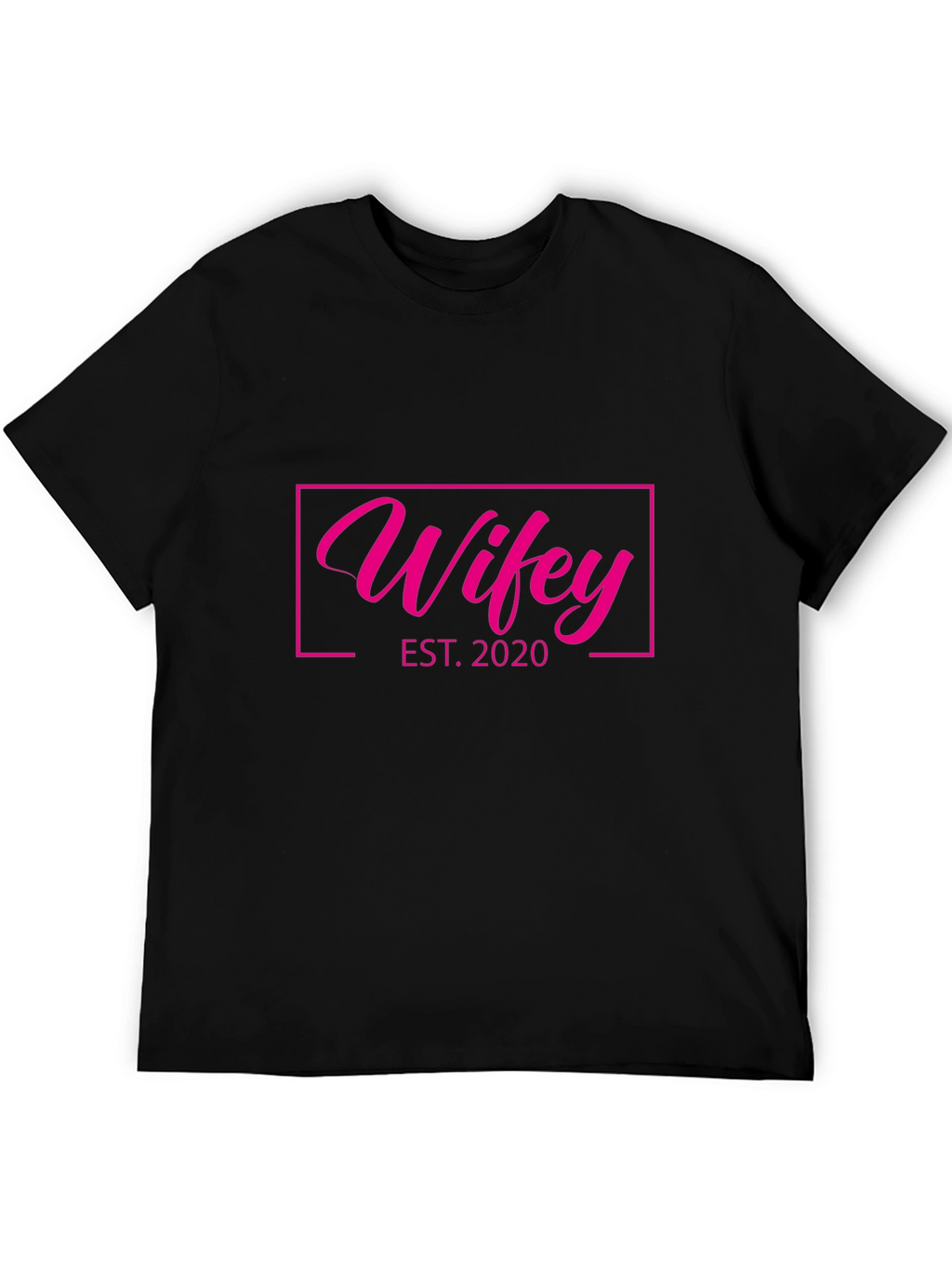 Wifey EST. 2020 Graphic Tee - Black