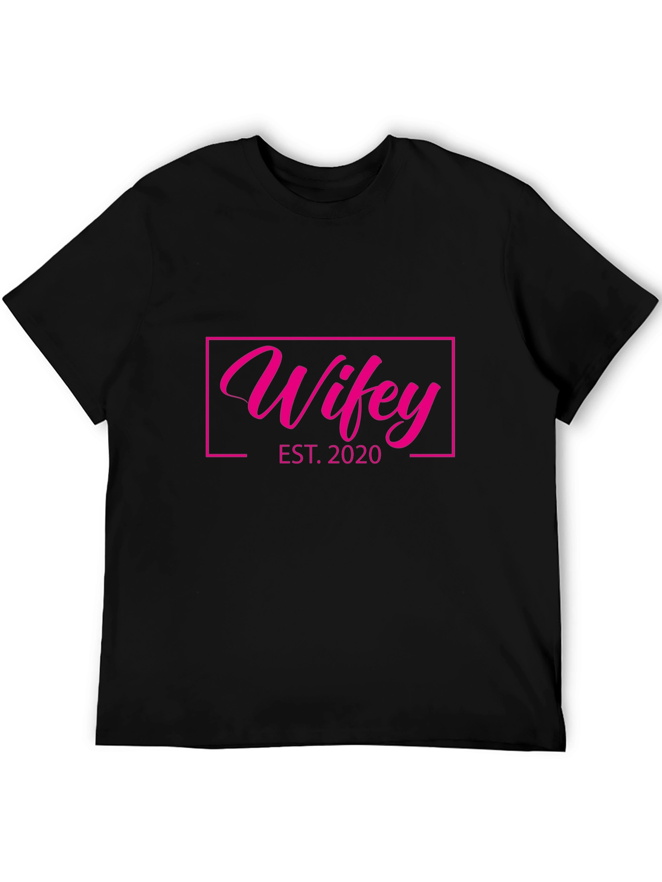Wifey EST. 2020 Graphic Tee - Black