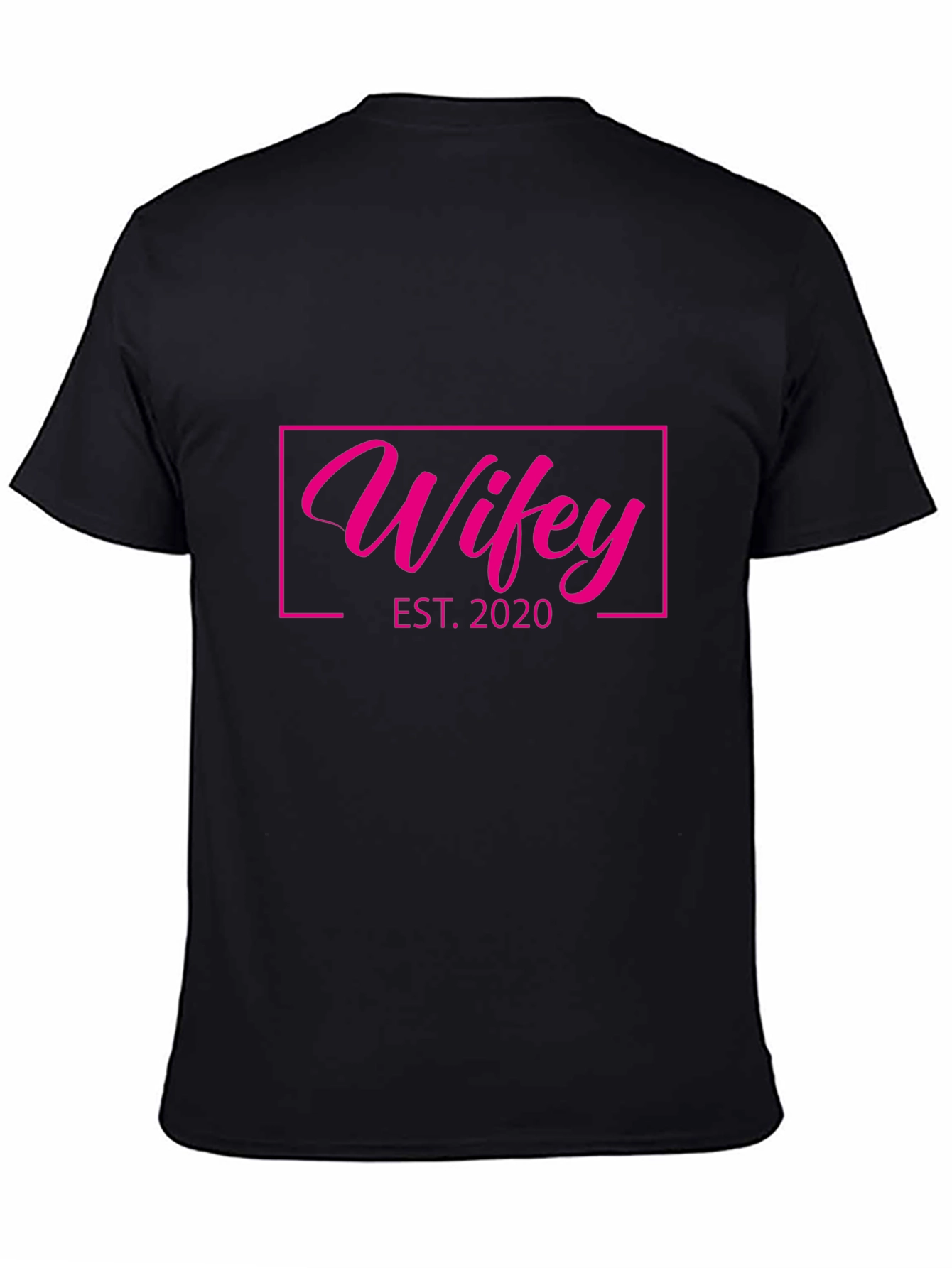 Wifey EST. 2020 Graphic Tee - Black