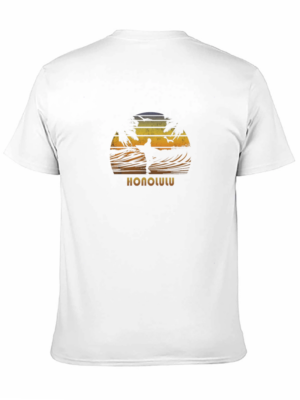 Honolulu Surfing Sunset Graphic Tee