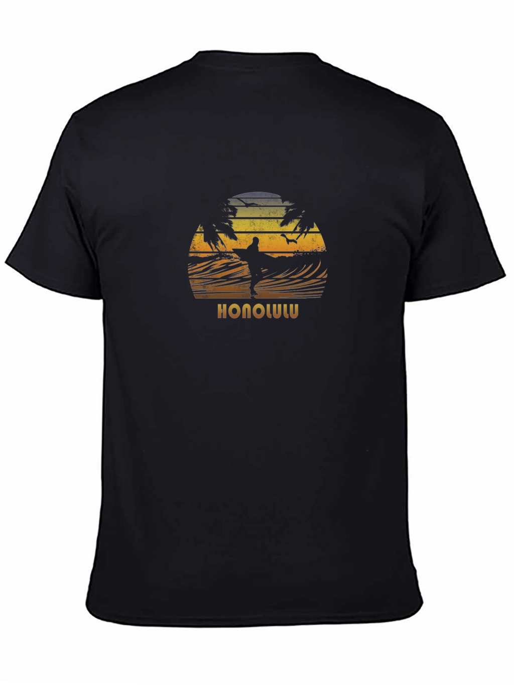 Honolulu Surfing Sunset Graphic Tee