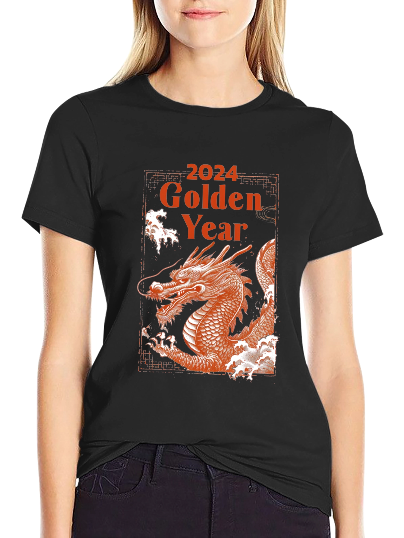 2024 Golden Year of The Dragon T-Shirt