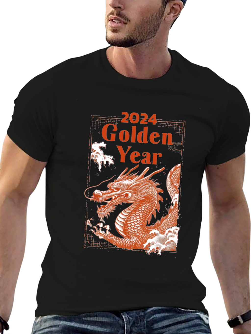 2024 Golden Year of The Dragon T-Shirt