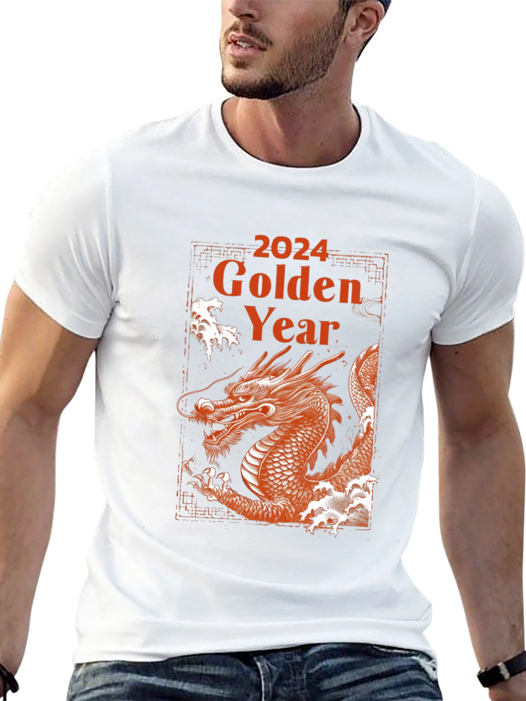2024 Golden Year of The Dragon T-Shirt