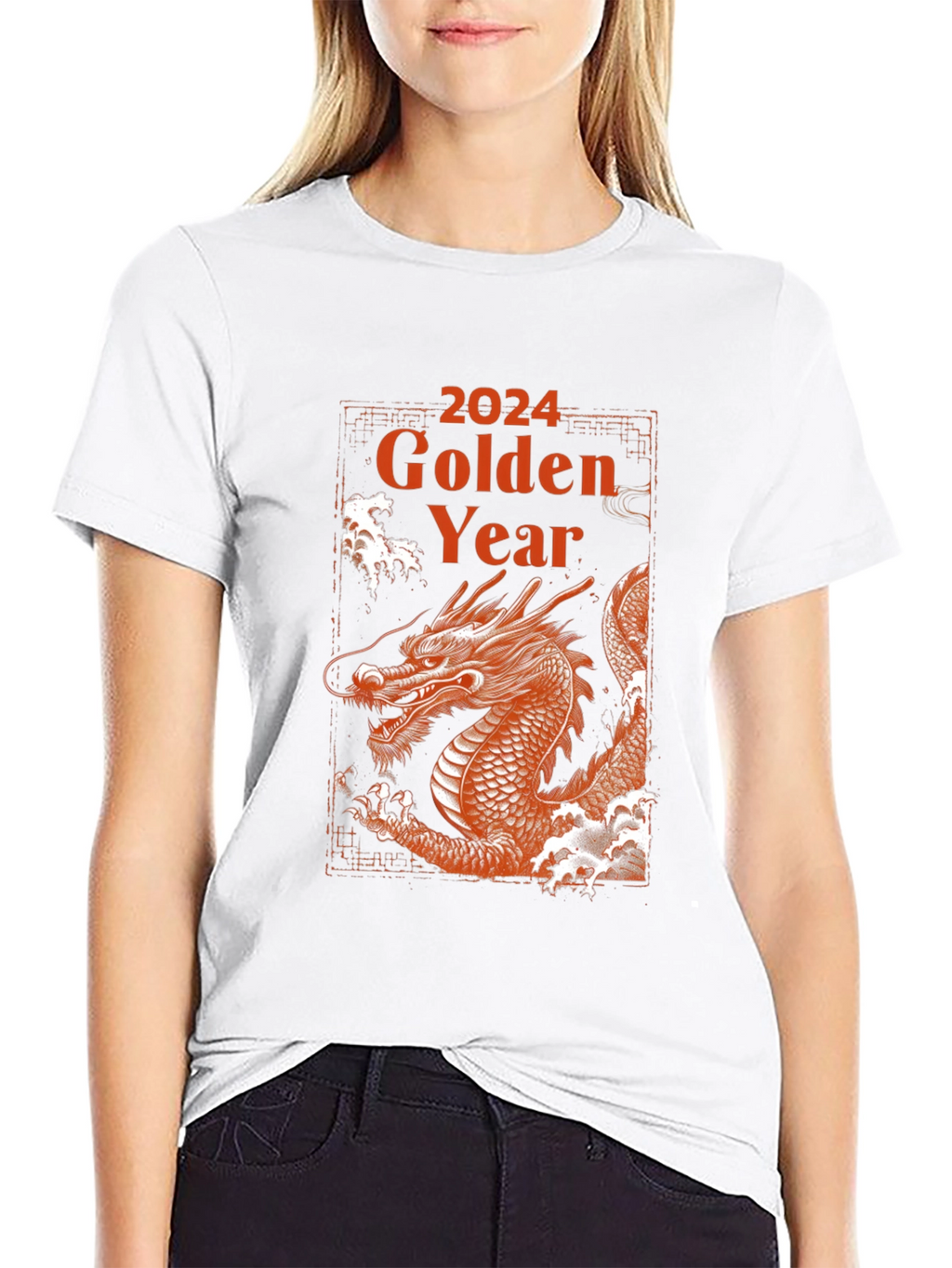 2024 Golden Year of The Dragon T-Shirt