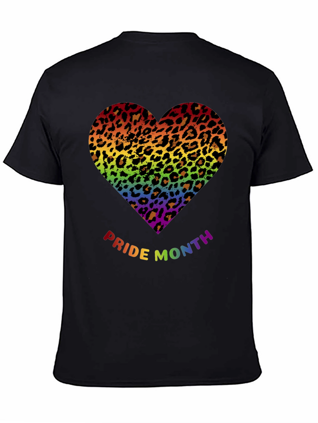 Pride Month Leopard Heart T-Shirt