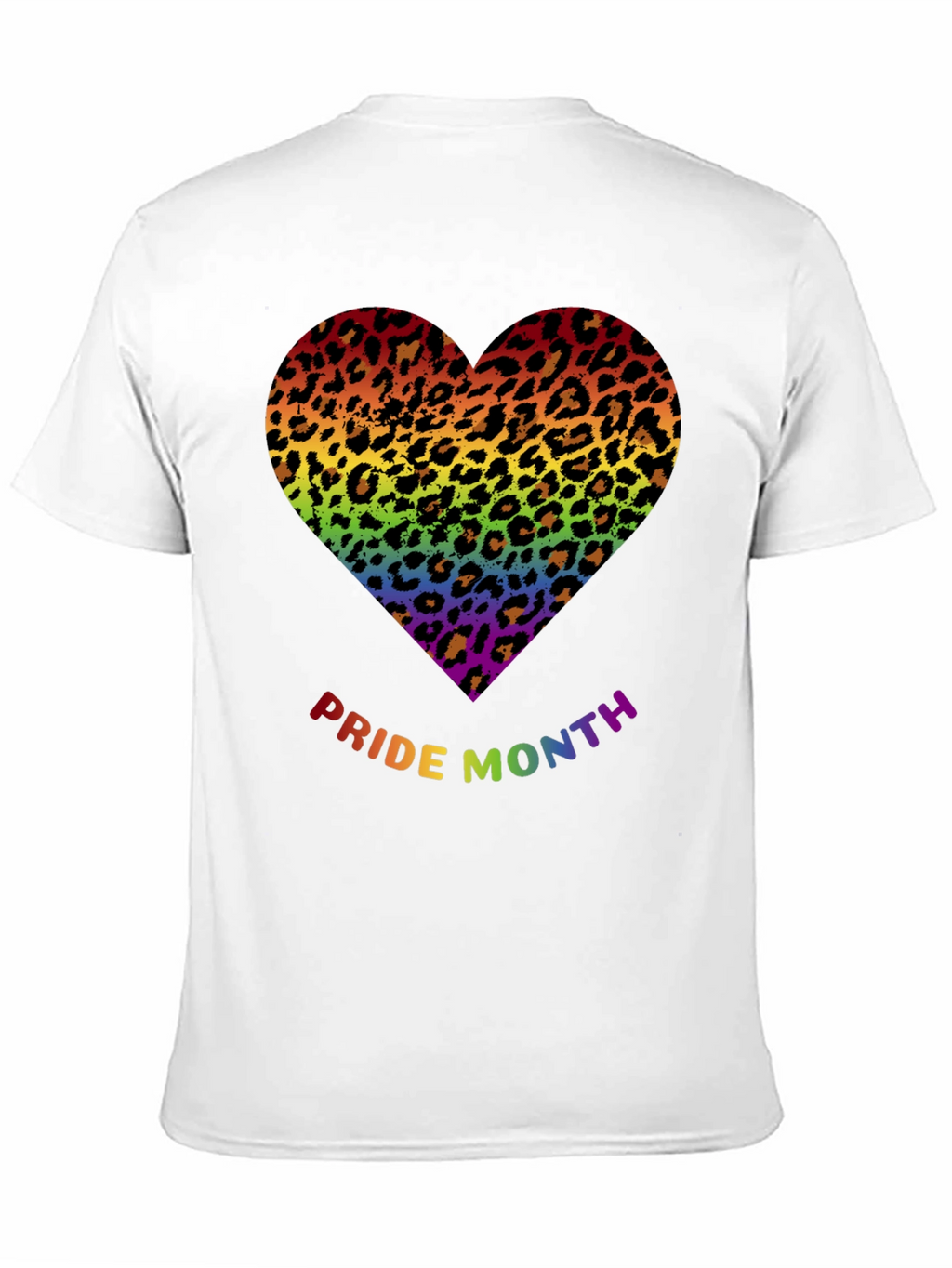 Pride Month Leopard Heart T-Shirt