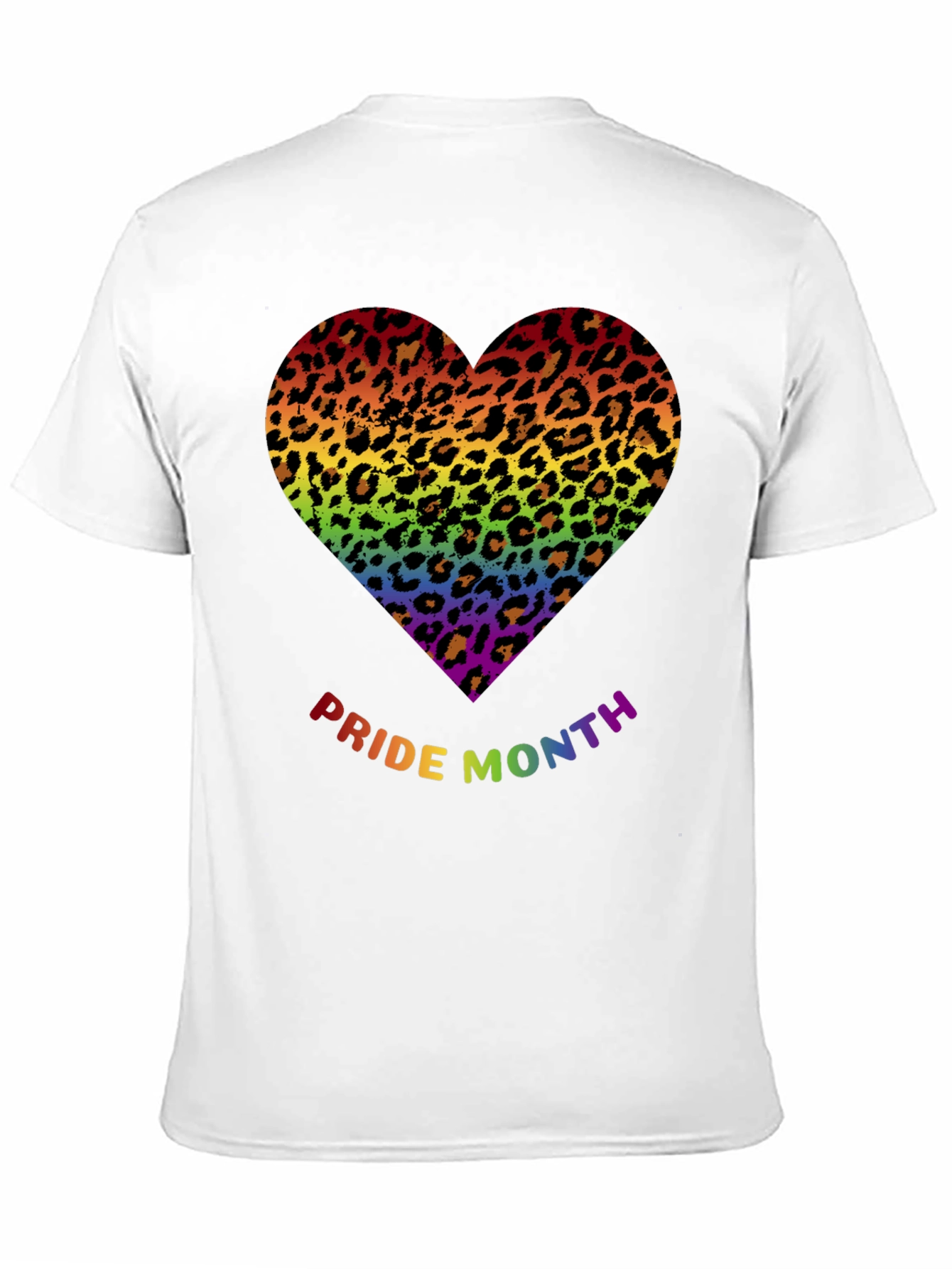 Pride Month Leopard Heart T-Shirt