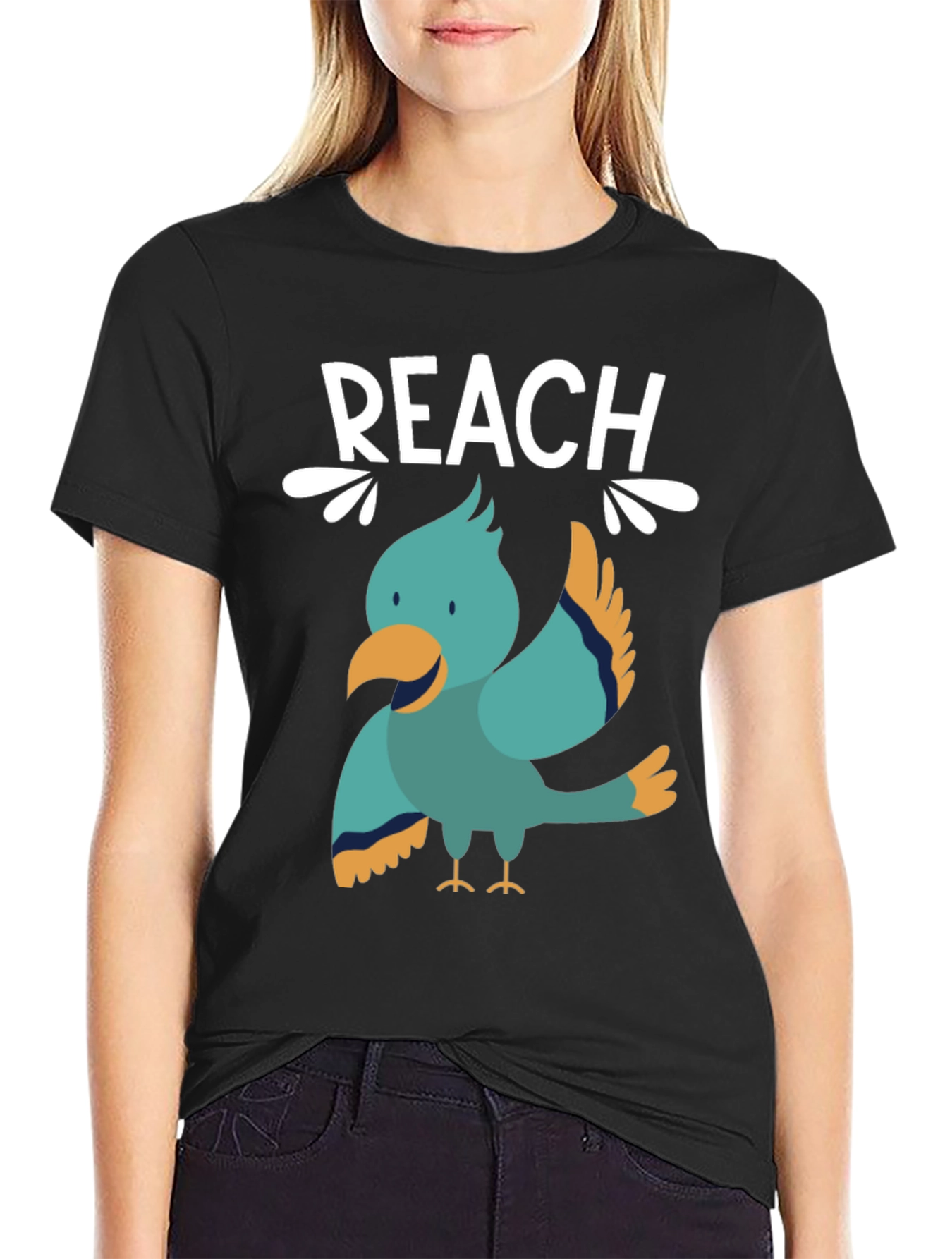 Reach Parrot Graphic T-Shirt