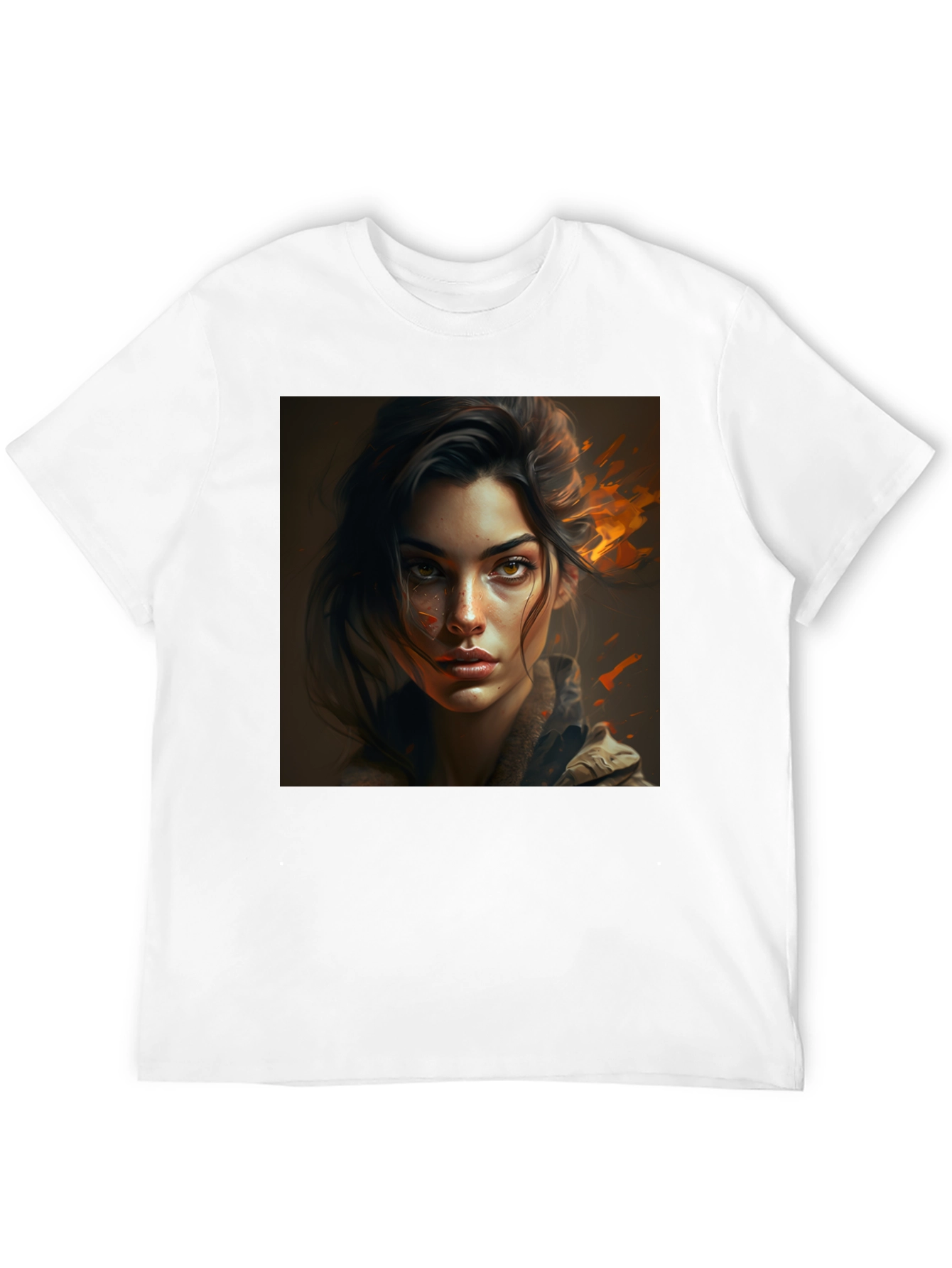 Graphic Tee - Woman Portrait Black T-Shirt