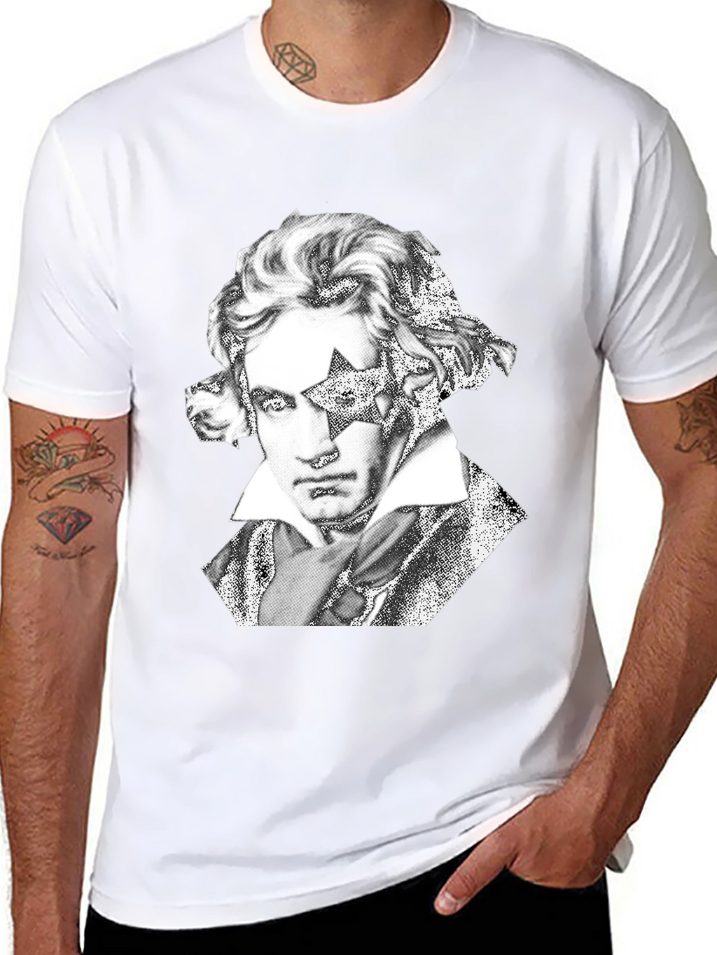 Beethoven Star Graphic Tee - Rock Your Style!