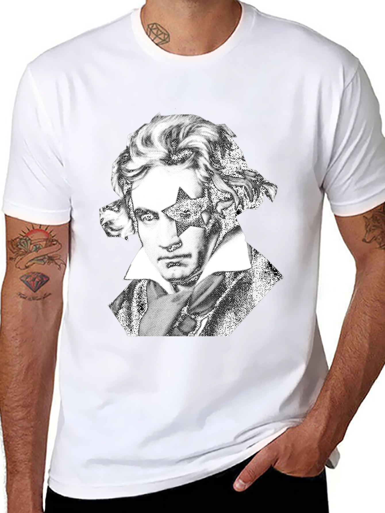 Beethoven Star Graphic Tee - Rock Your Style!