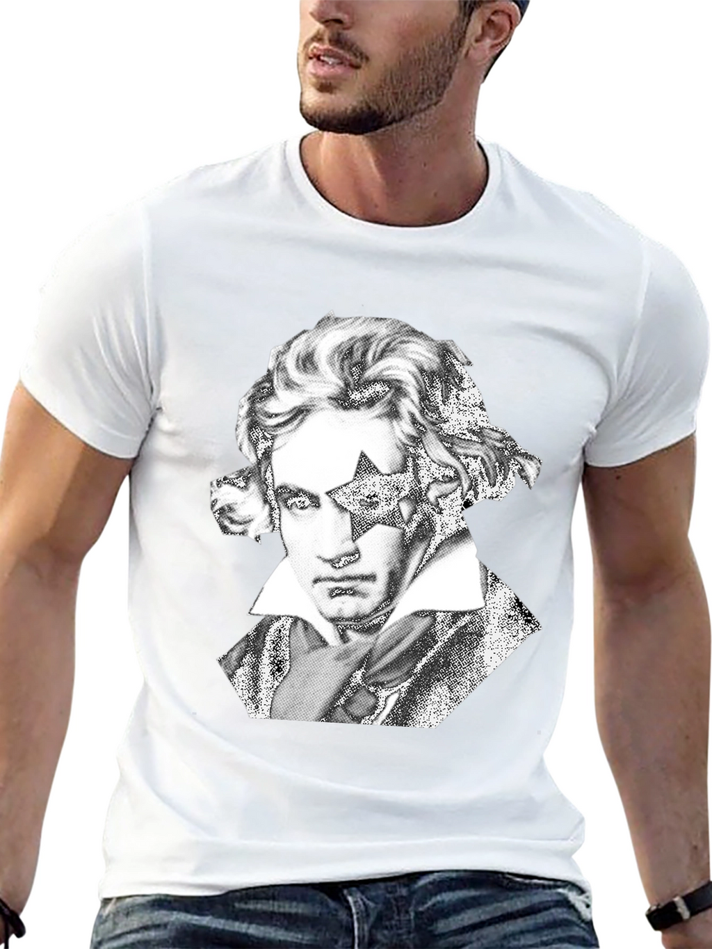 Beethoven Star Graphic Tee - Rock Your Style!