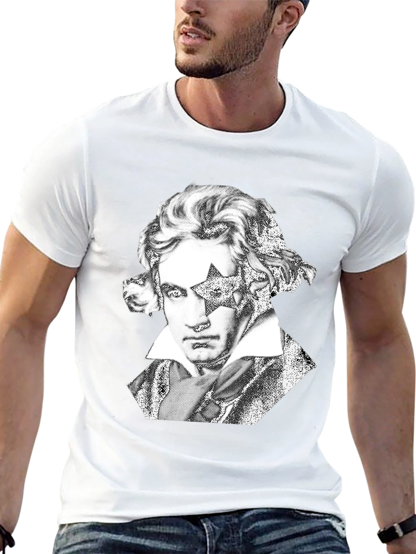 Beethoven Star Graphic Tee - Rock Your Style!