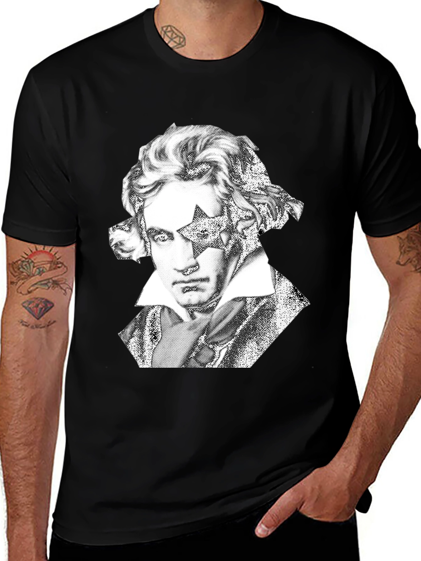 Beethoven Star Graphic Tee - Rock Your Style!