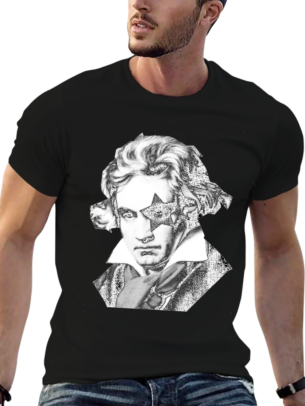Beethoven Star Graphic Tee - Rock Your Style!