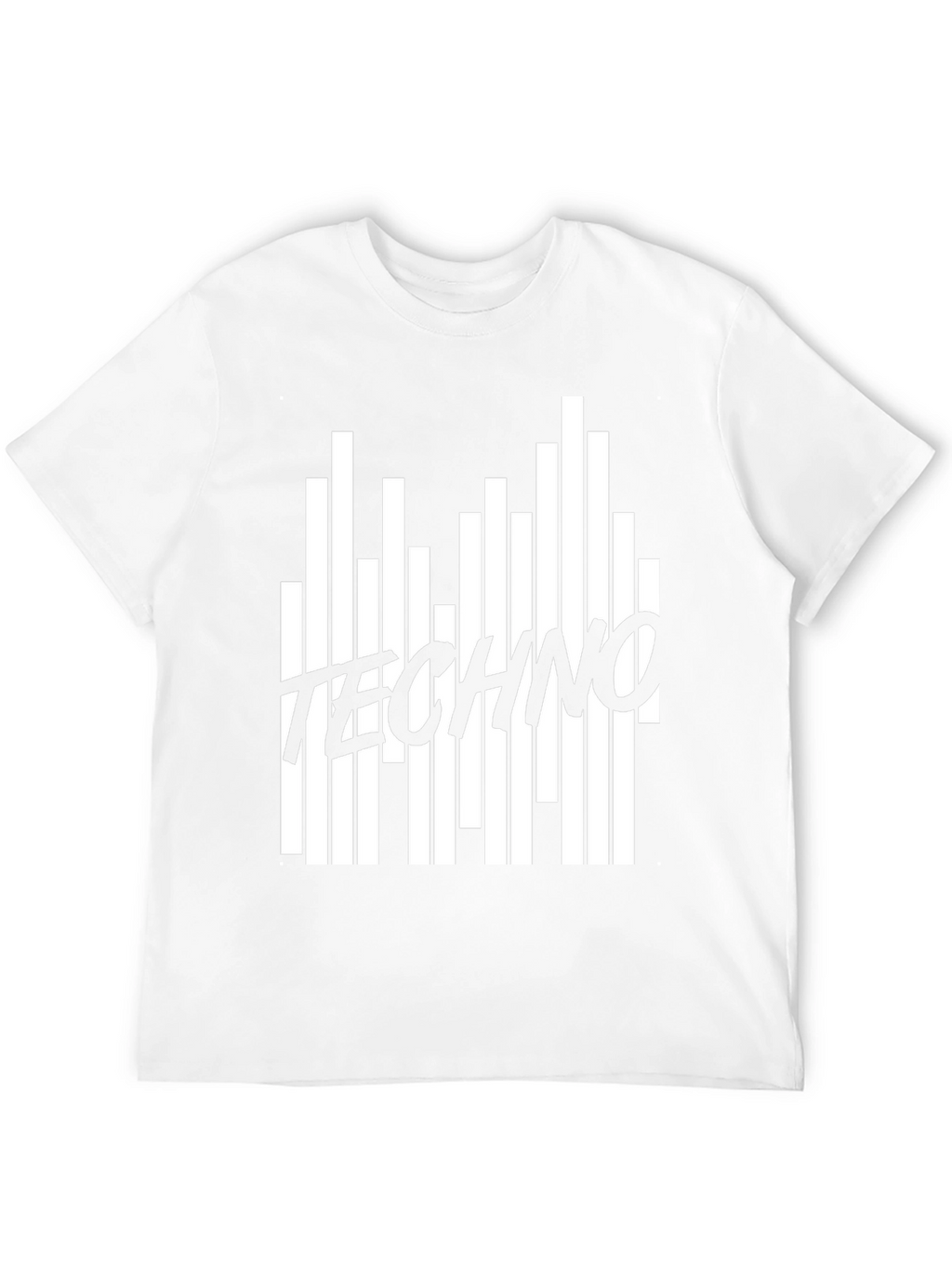 Techno Music Black Graphic T-Shirt