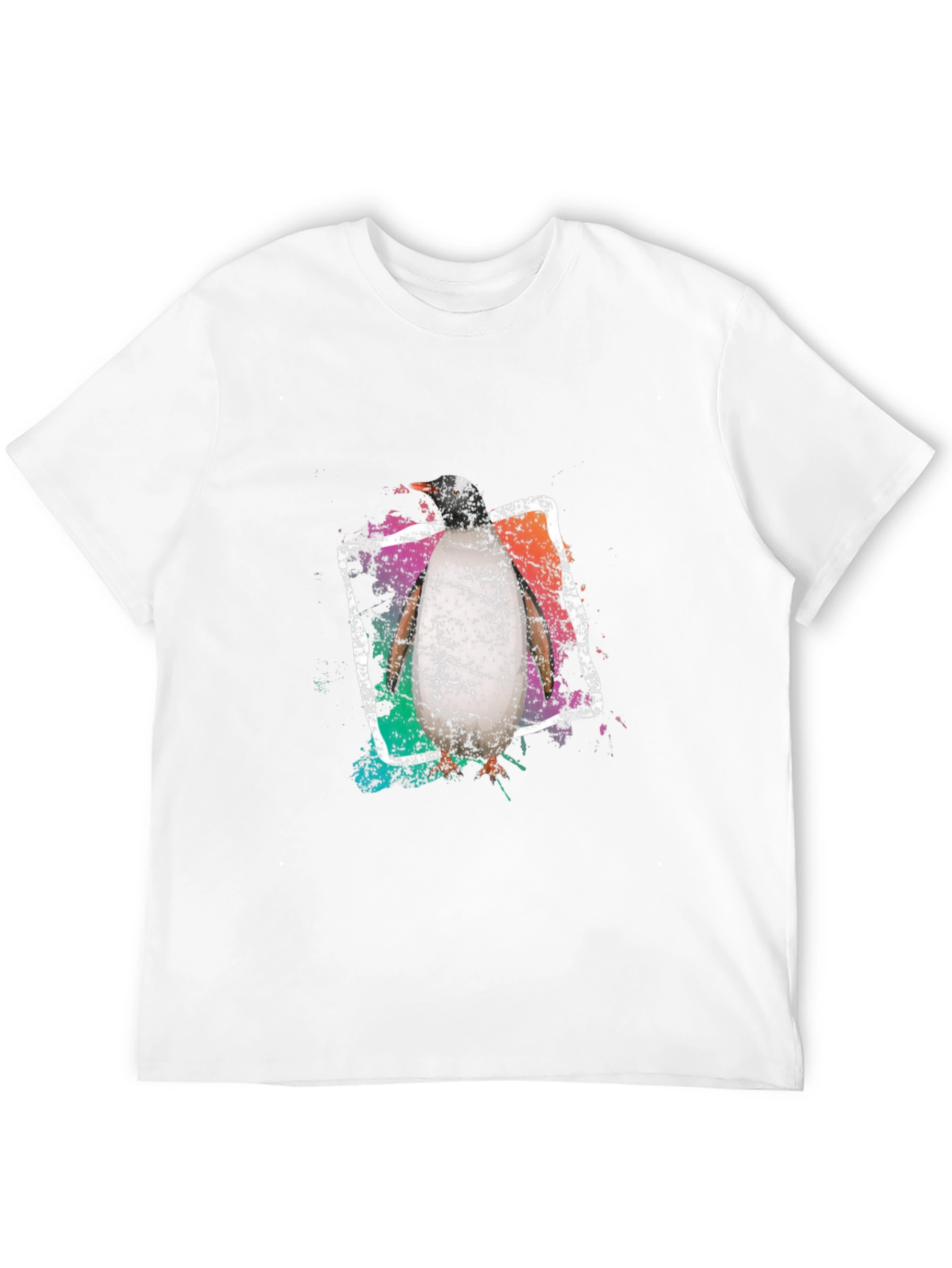 Penguin Graphic Tee - Cool Black Cotton T-Shirt