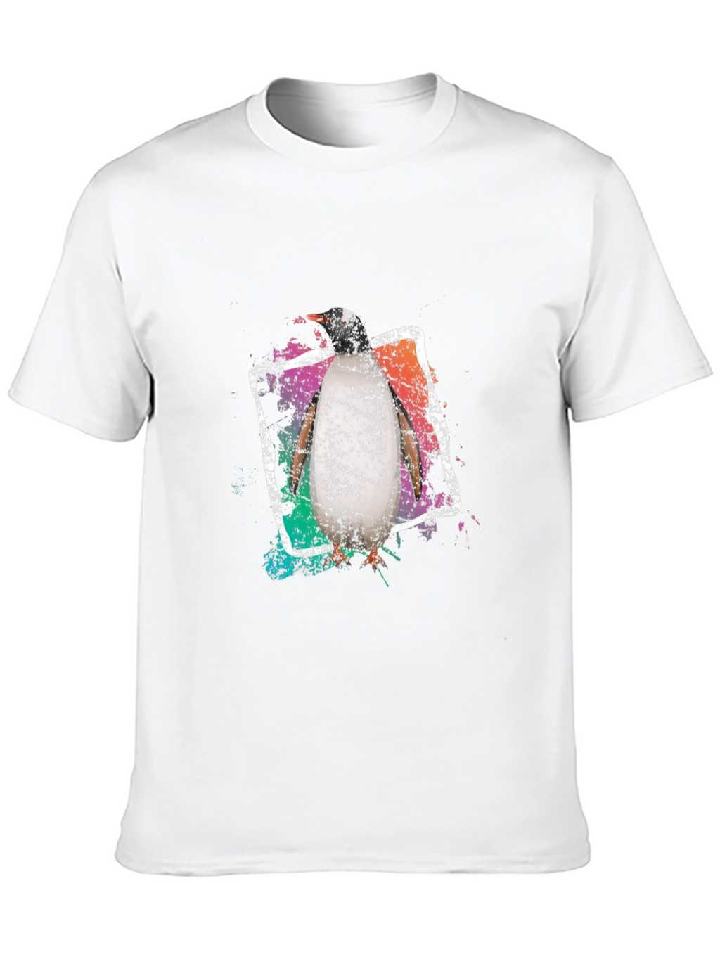 Penguin Graphic Tee - Cool Black Cotton T-Shirt