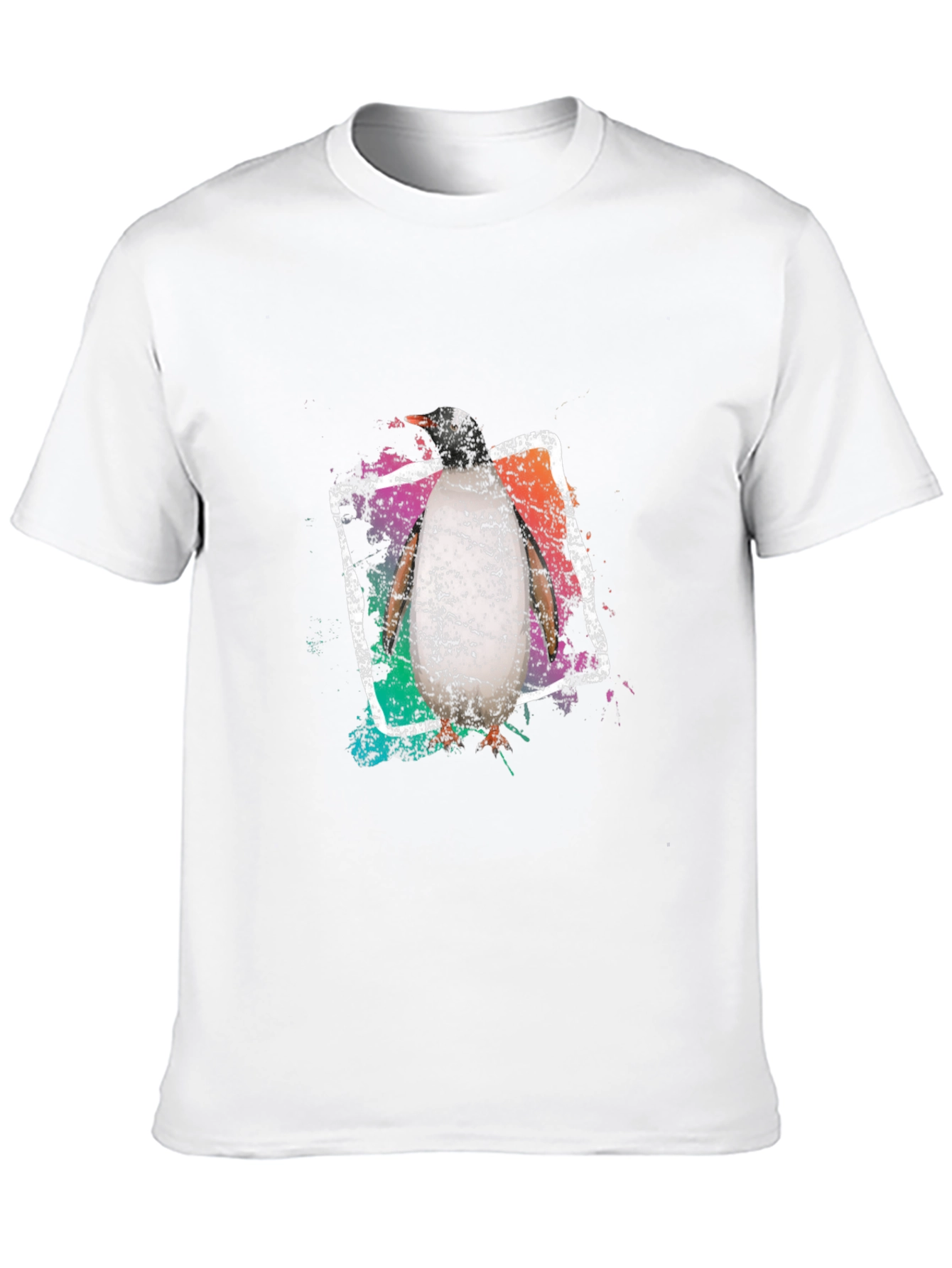 Penguin Graphic Tee - Cool Black Cotton T-Shirt