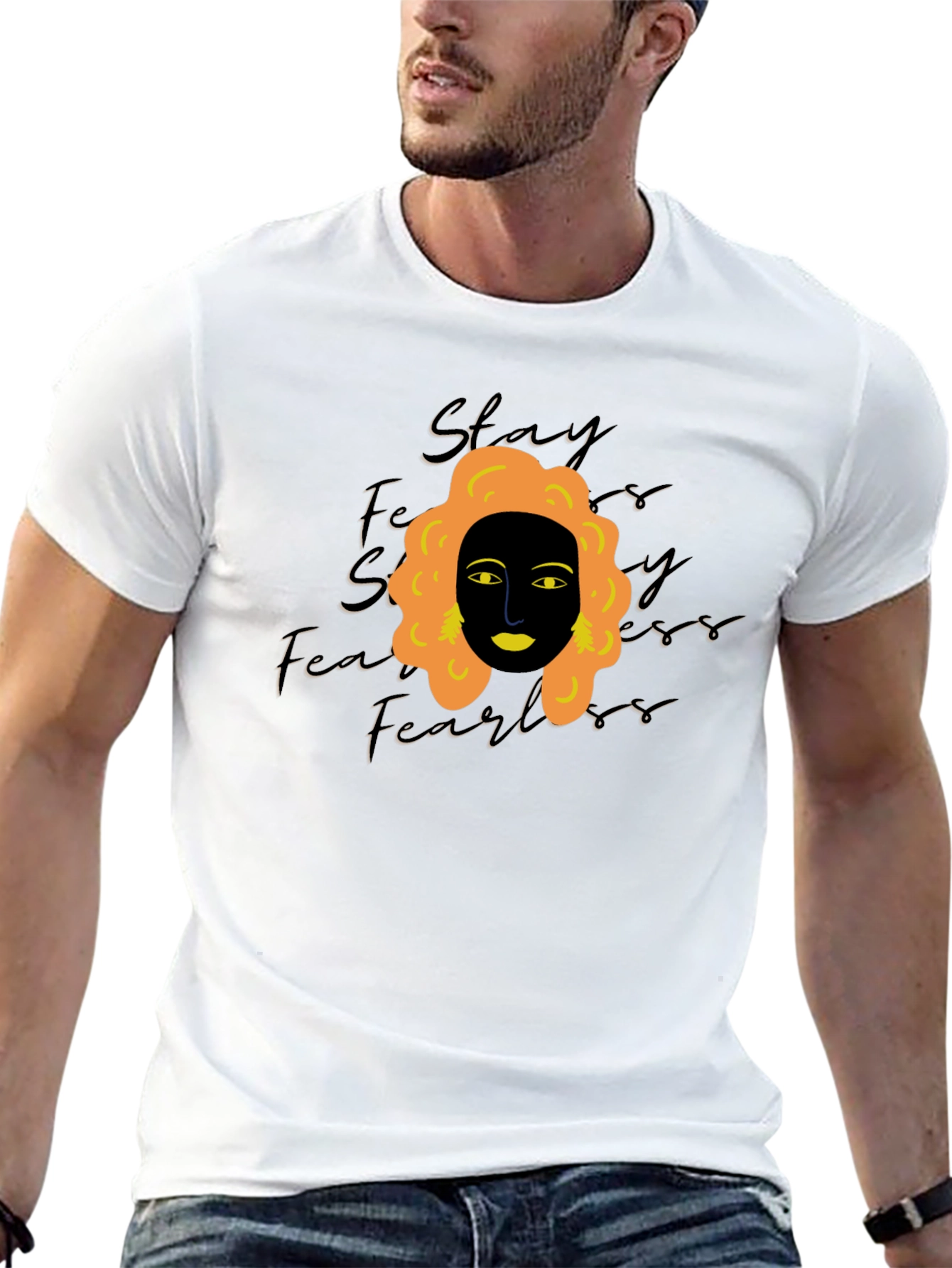Stay Fearless Graphic Tee - Black