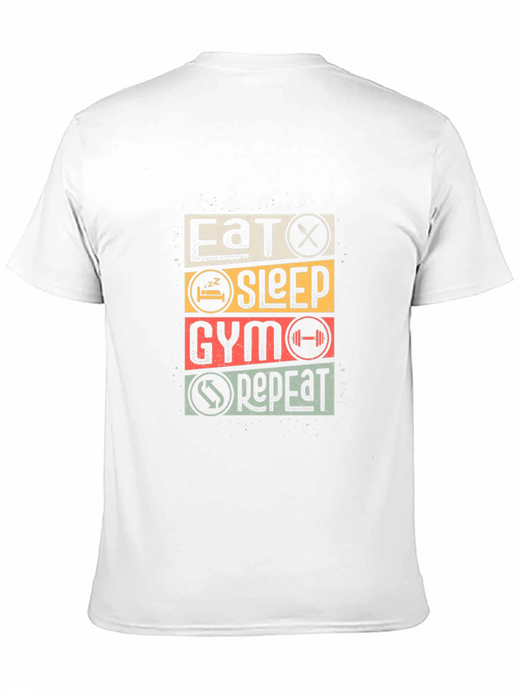 Eat Sleep Gym Repeat Black T-Shirt