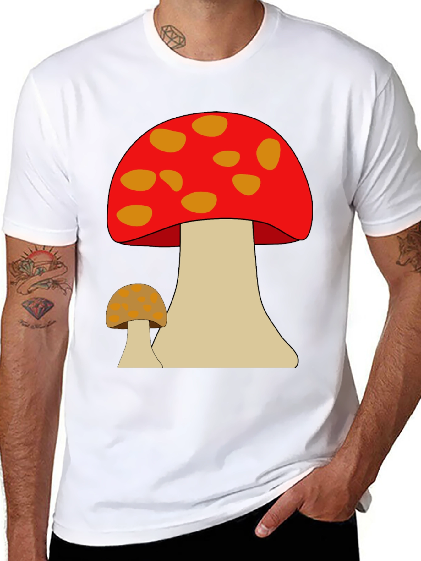 Mushroom Graphic Tee - Funky Fungi T-Shirt