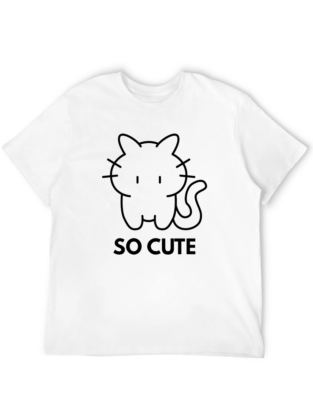 So Cute Cat T-Shirt - Stylish Graphic Tee