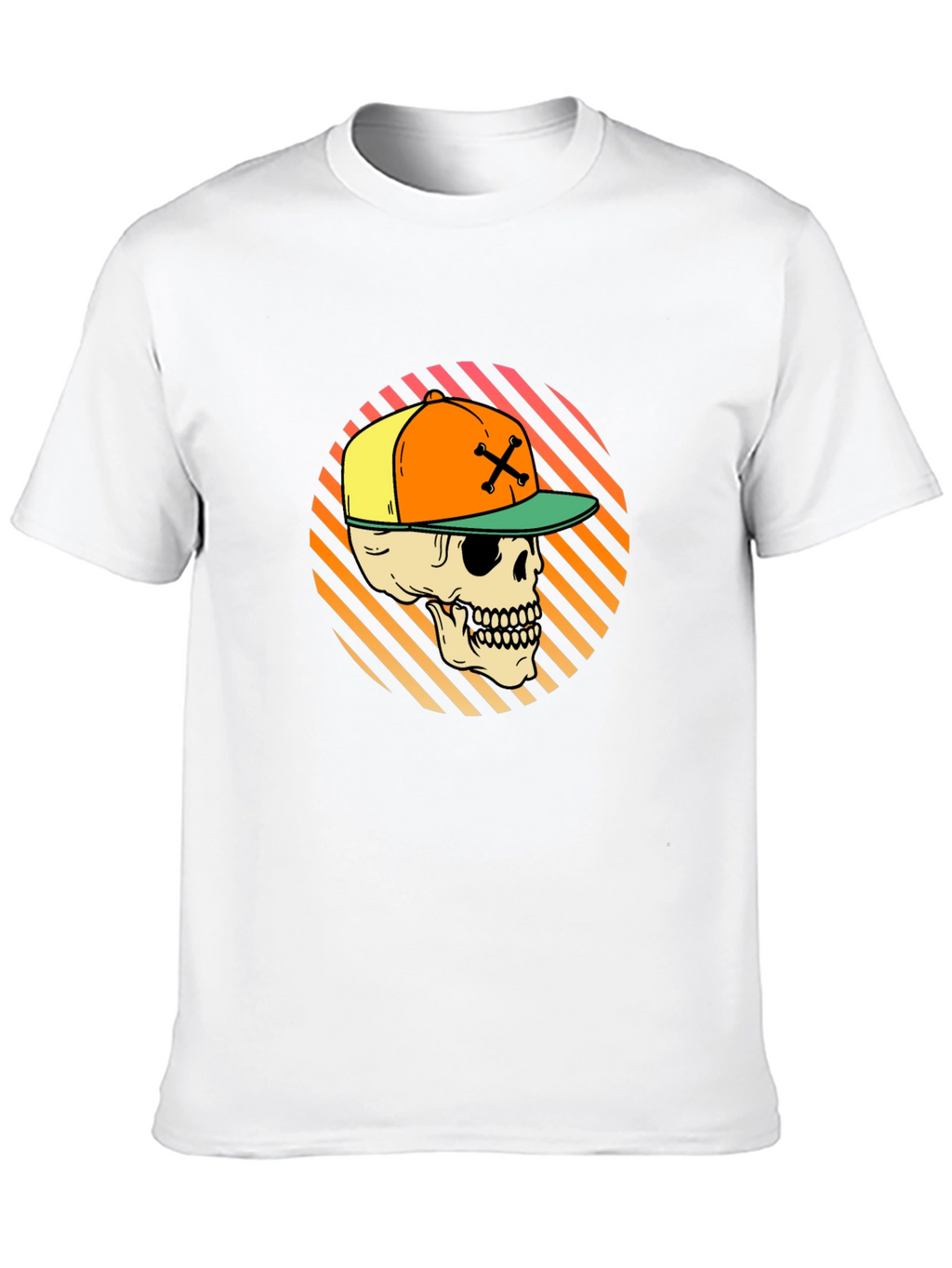 Skull in Cap Graphic Tee - Urban Streetwear