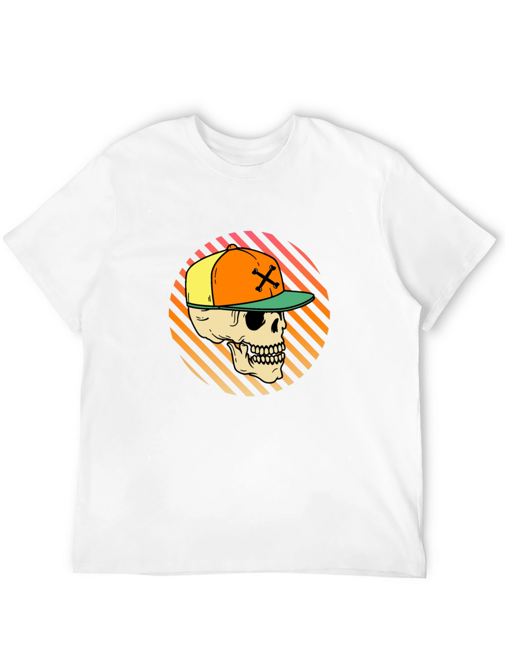 Skull in Cap Graphic Tee - Urban Streetwear
