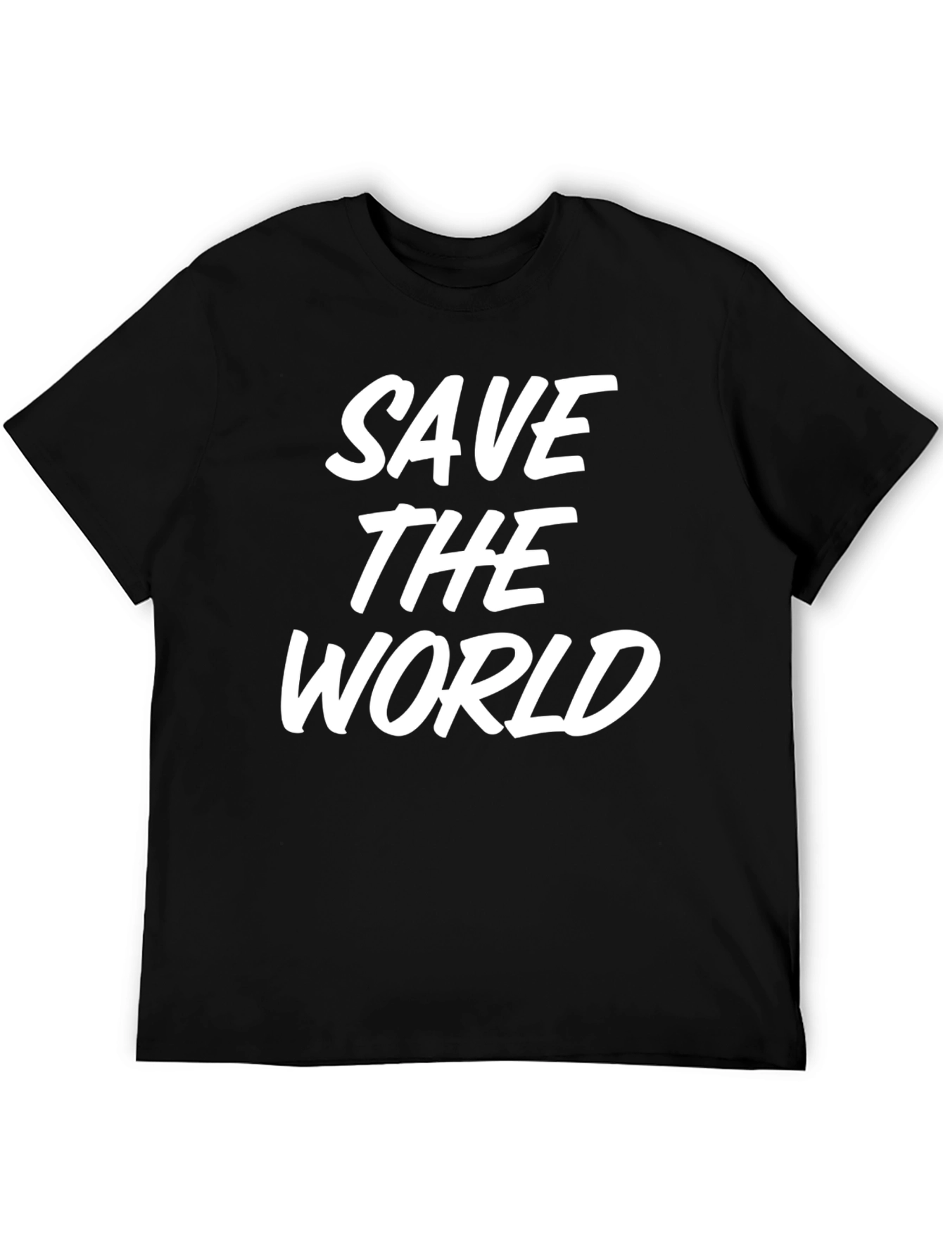 Save the World Graphic Tee - Black
