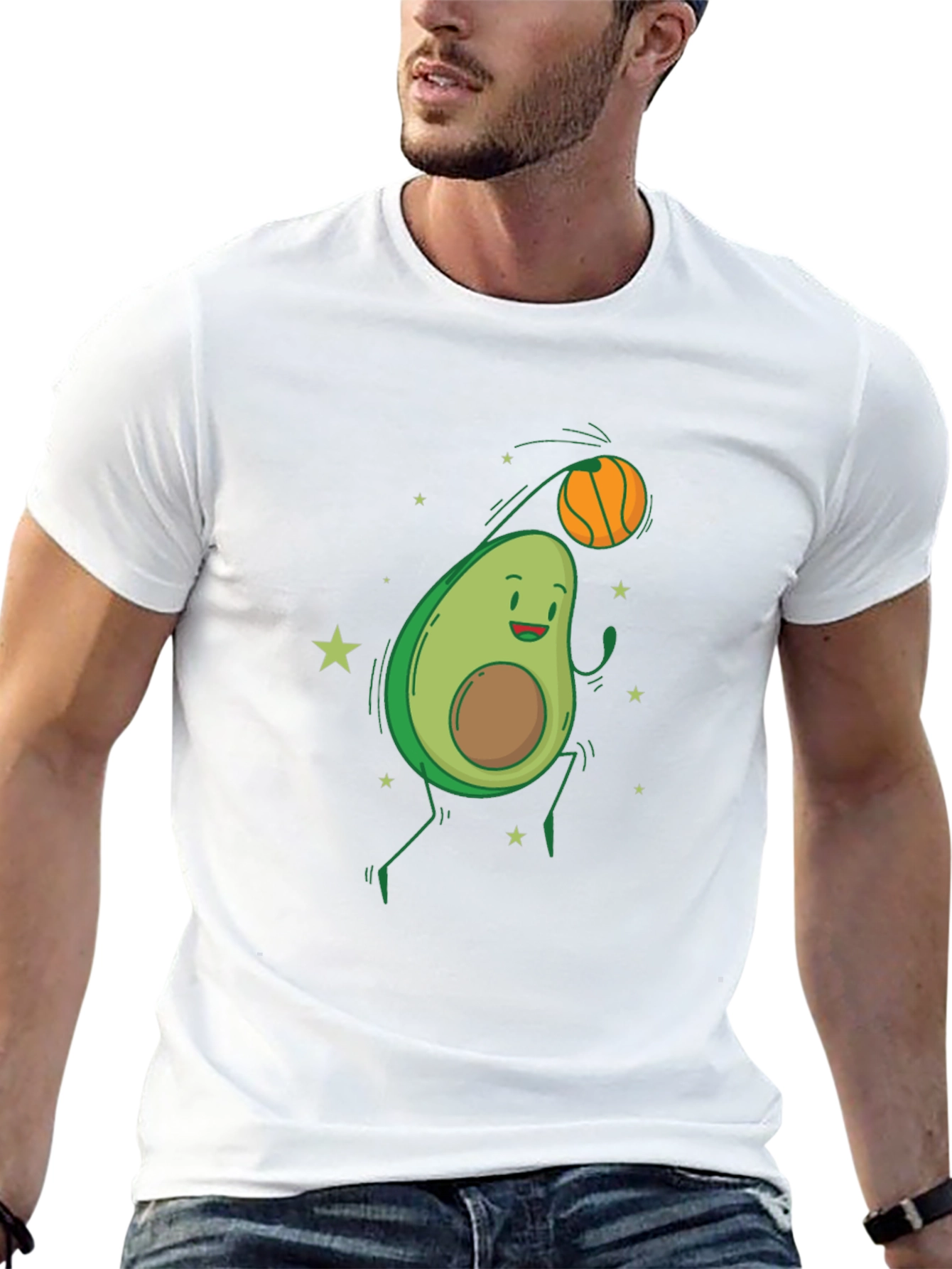 Avocado Basketball Graphic Tee