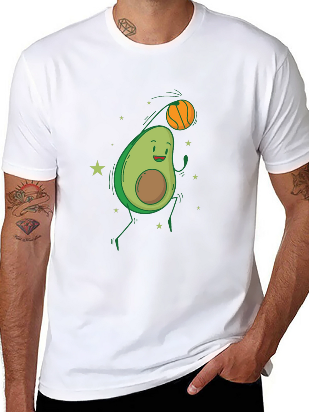 Avocado Basketball Graphic Tee