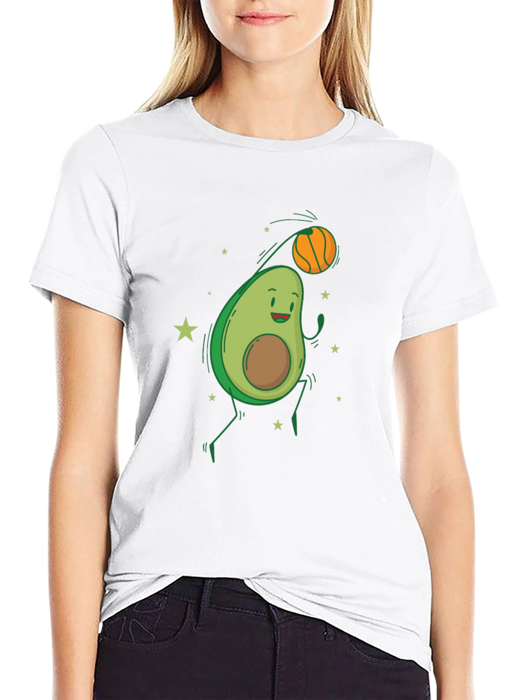 Avocado Basketball Graphic Tee