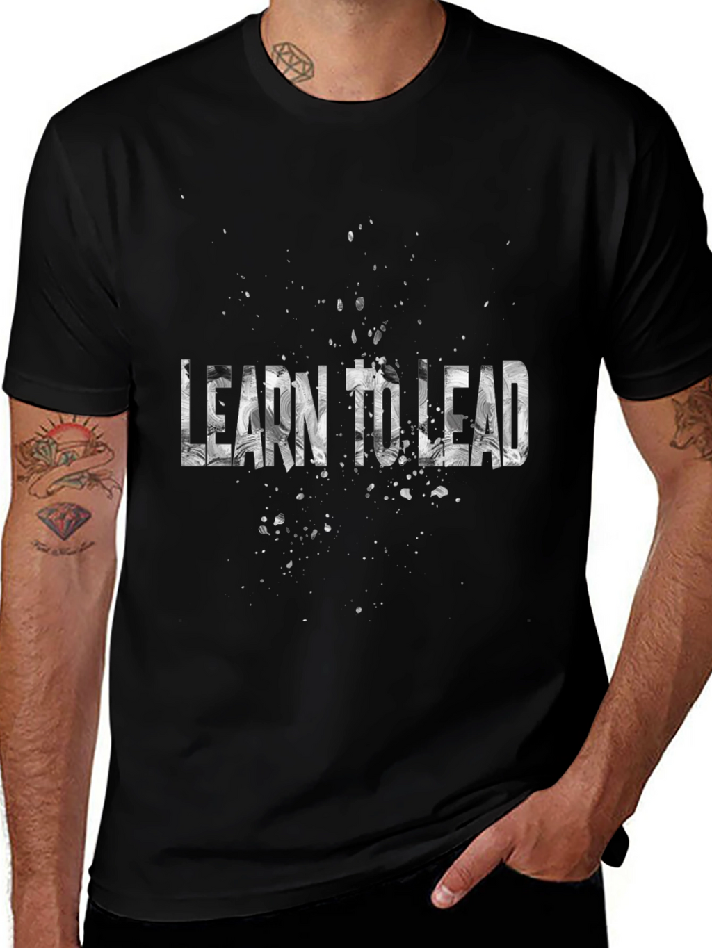 Learn to Lead Graphic T-Shirt - Motivational Tee